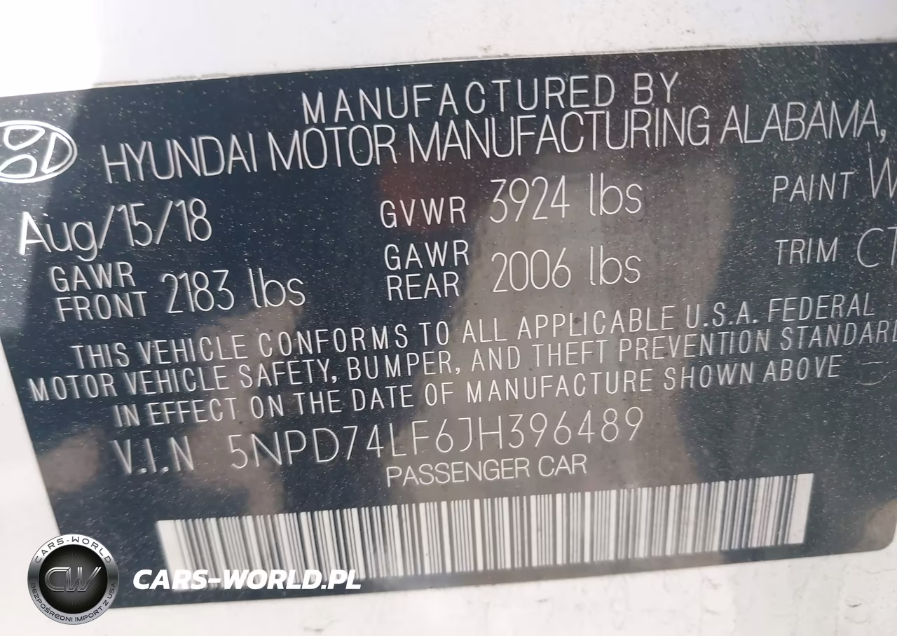 2018 Hyundai Elantra Se VIN:5NPD74LF6JH396489 - 9