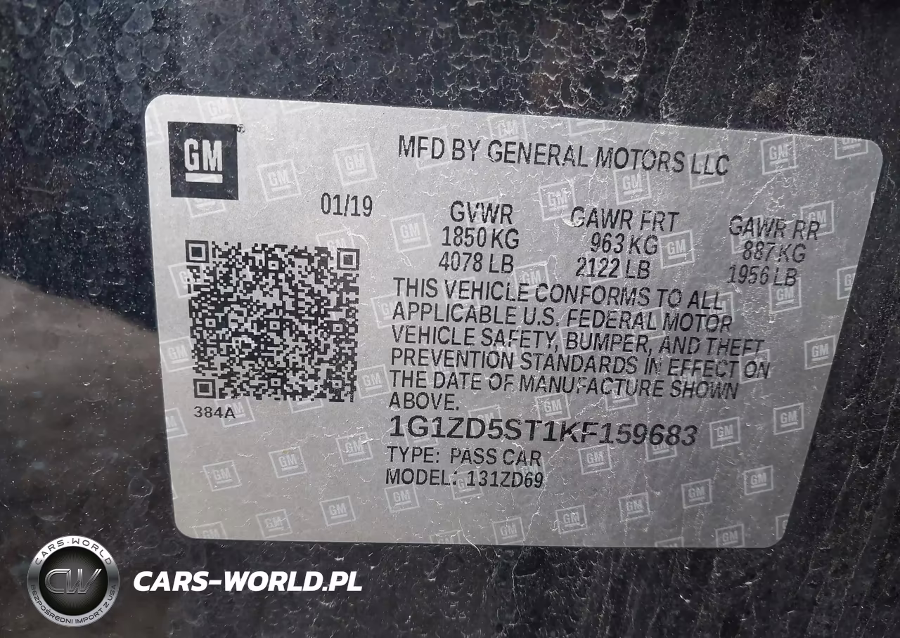 2019 Chevrolet Malibu Lt VIN:1G1ZD5ST1KF159683 - 9