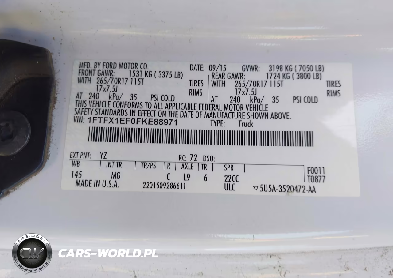 2015 Ford F-150 Xlt VIN:1FTFX1EF0FKE88971 - 9