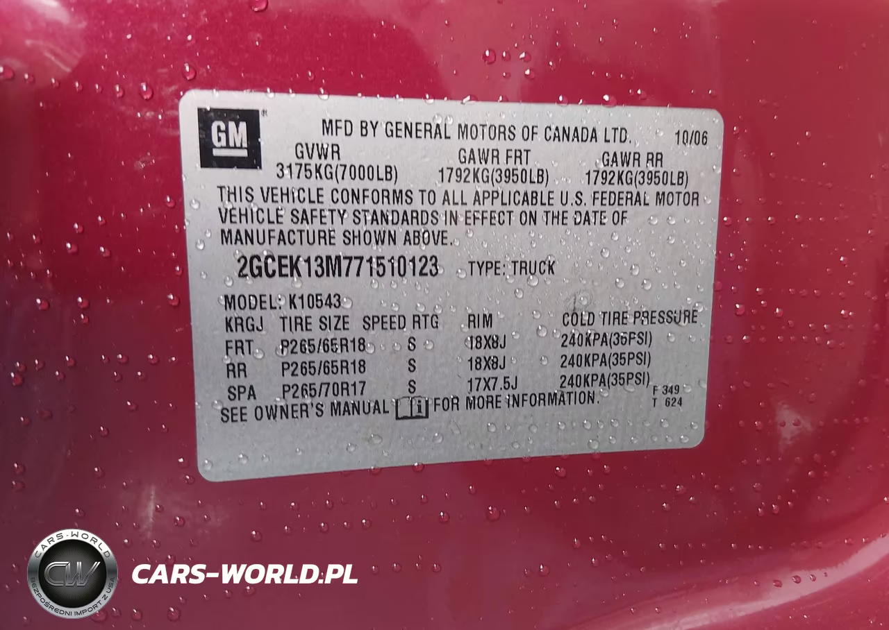 2007 Chevrolet Silverado 1500 Lt1 VIN:2GCEK13M771510123 - 9