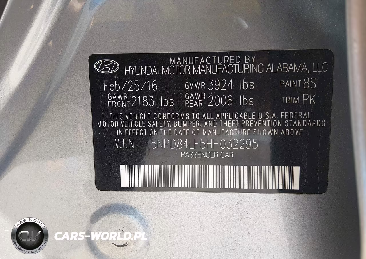 2017 Hyundai Elantra Se VIN:5NPD84LF5HH032295 - 9