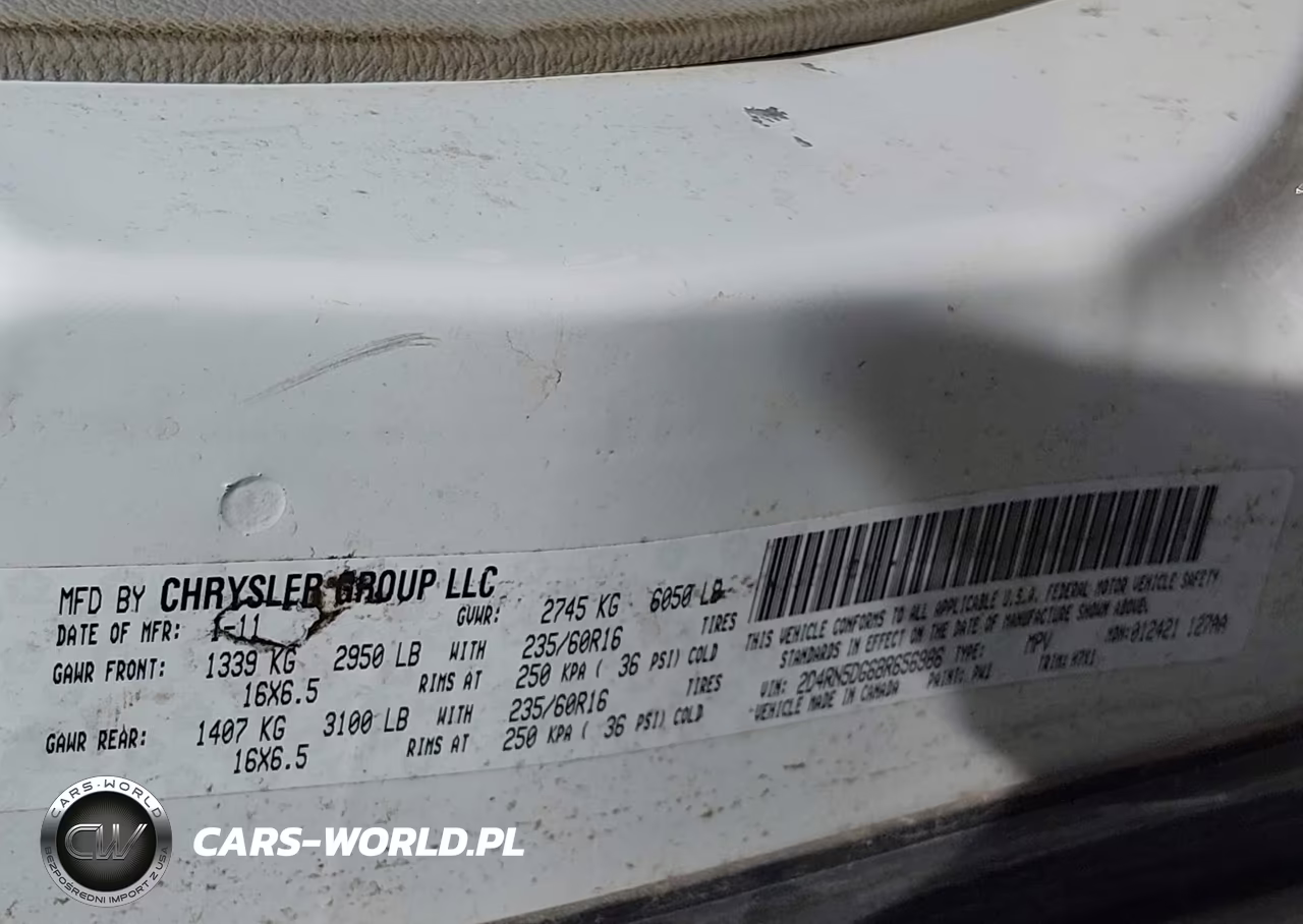 2011 Dodge Grand Caravan Crew VIN:2D4RN5DG6BR656986 - 9