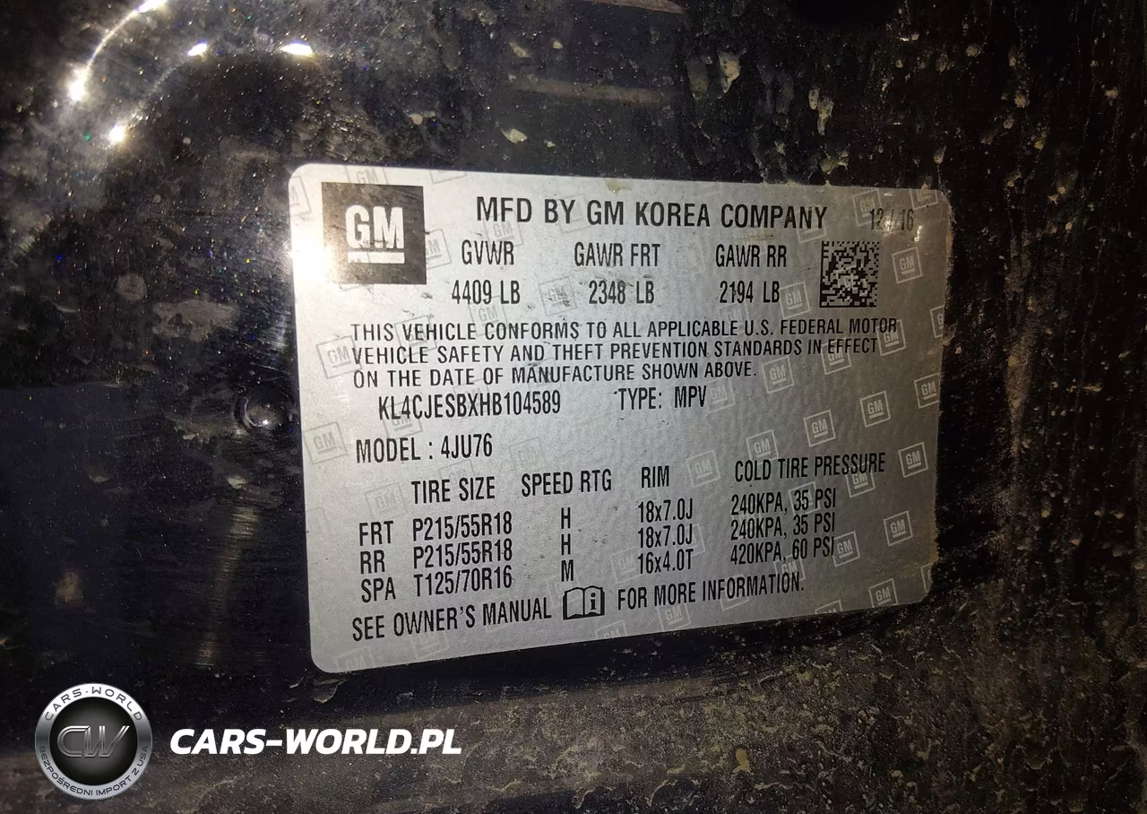 2017 Buick Encore Preferred VIN:KL4CJESBXHB104589 - 9