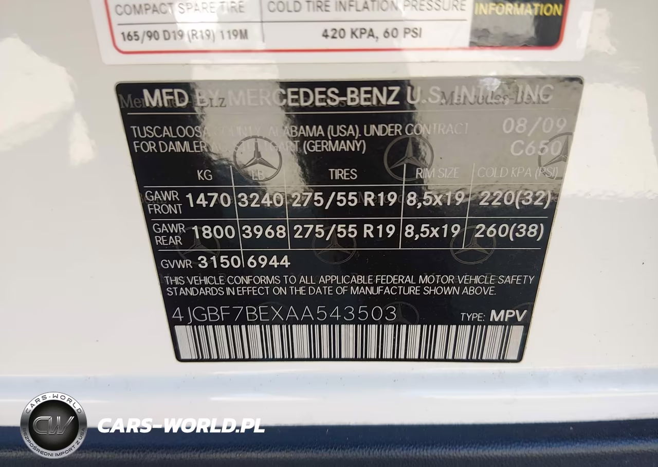 2010 Mercedes-Benz Gl 450 4Matic VIN:4JGBF7BEXAA543503 - 9