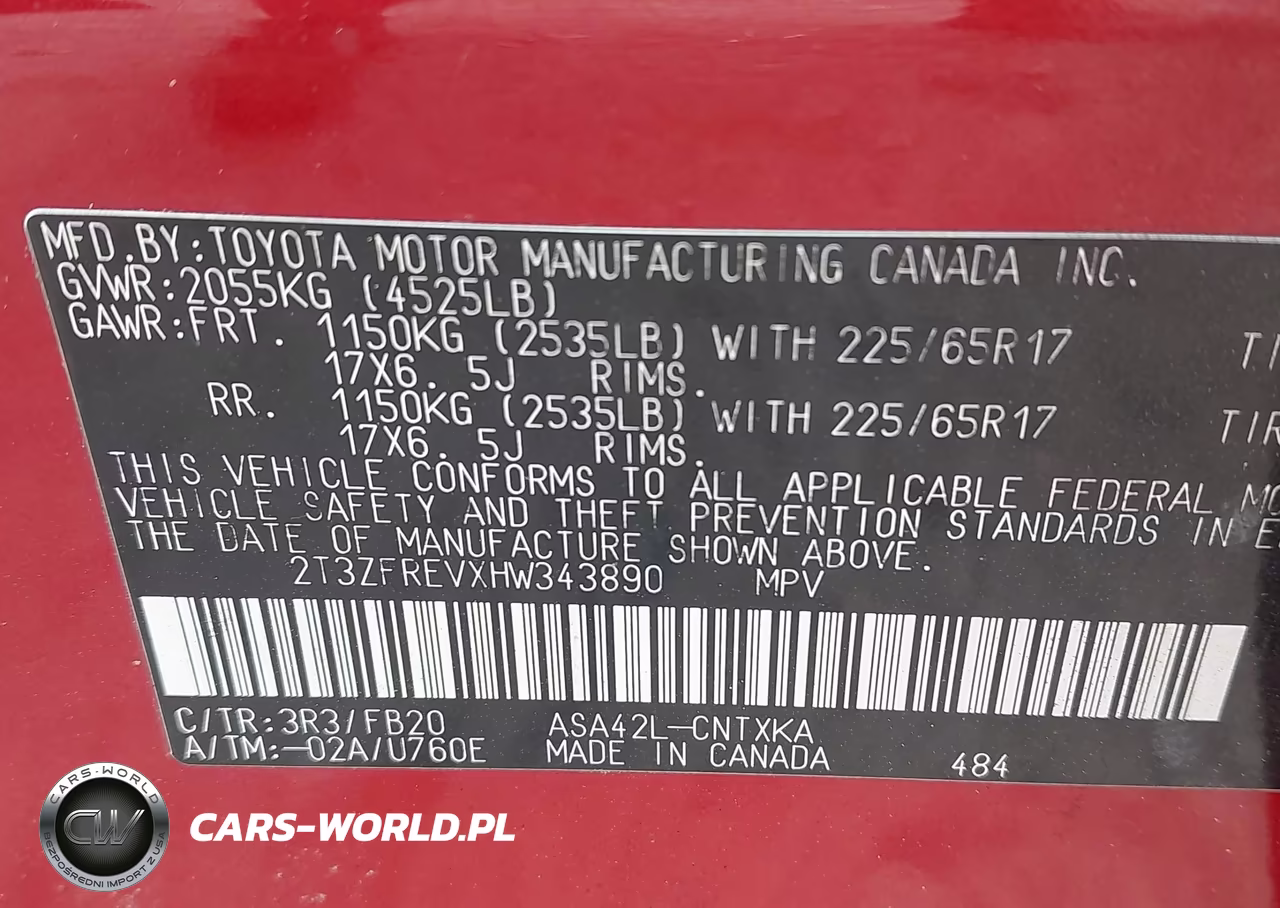2017 Toyota Rav4 Le VIN:2T3ZFREVXHW343890 - 9