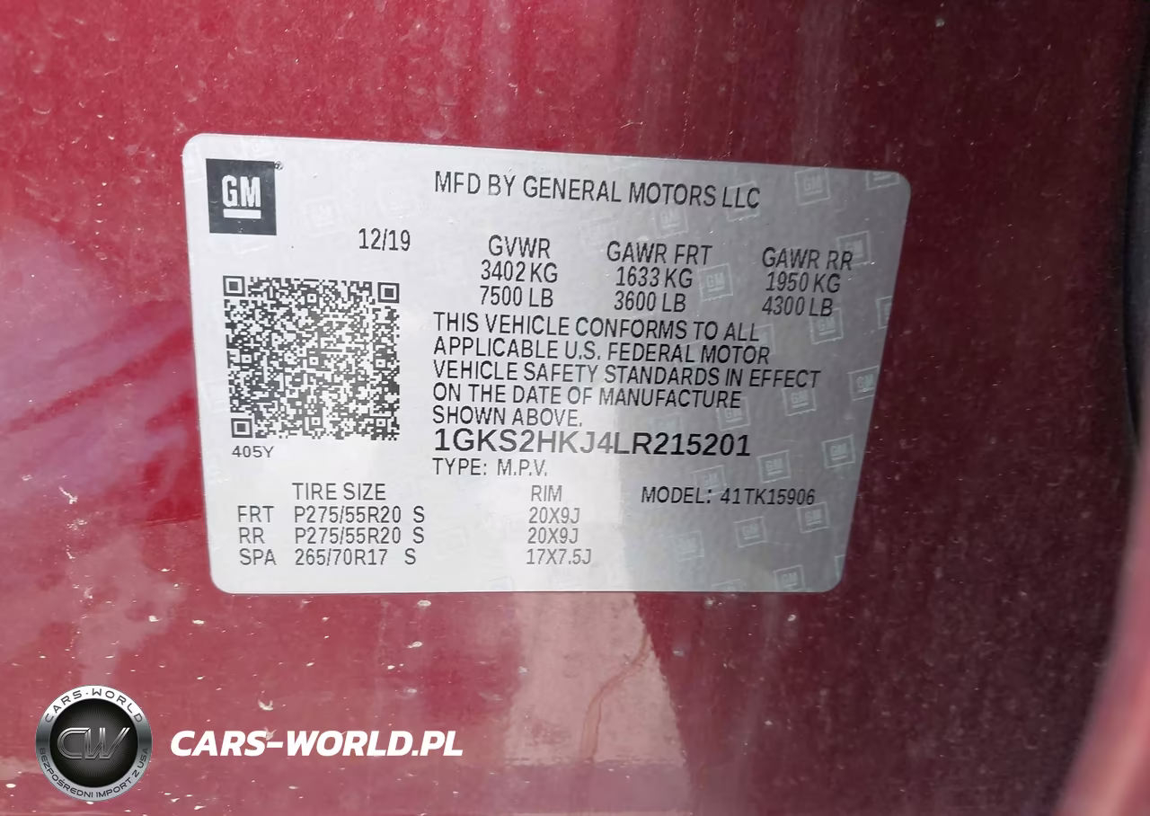 2020 GMC Yukon Xl 4Wd Denali VIN:1GKS2HKJ4LR215201 - 9