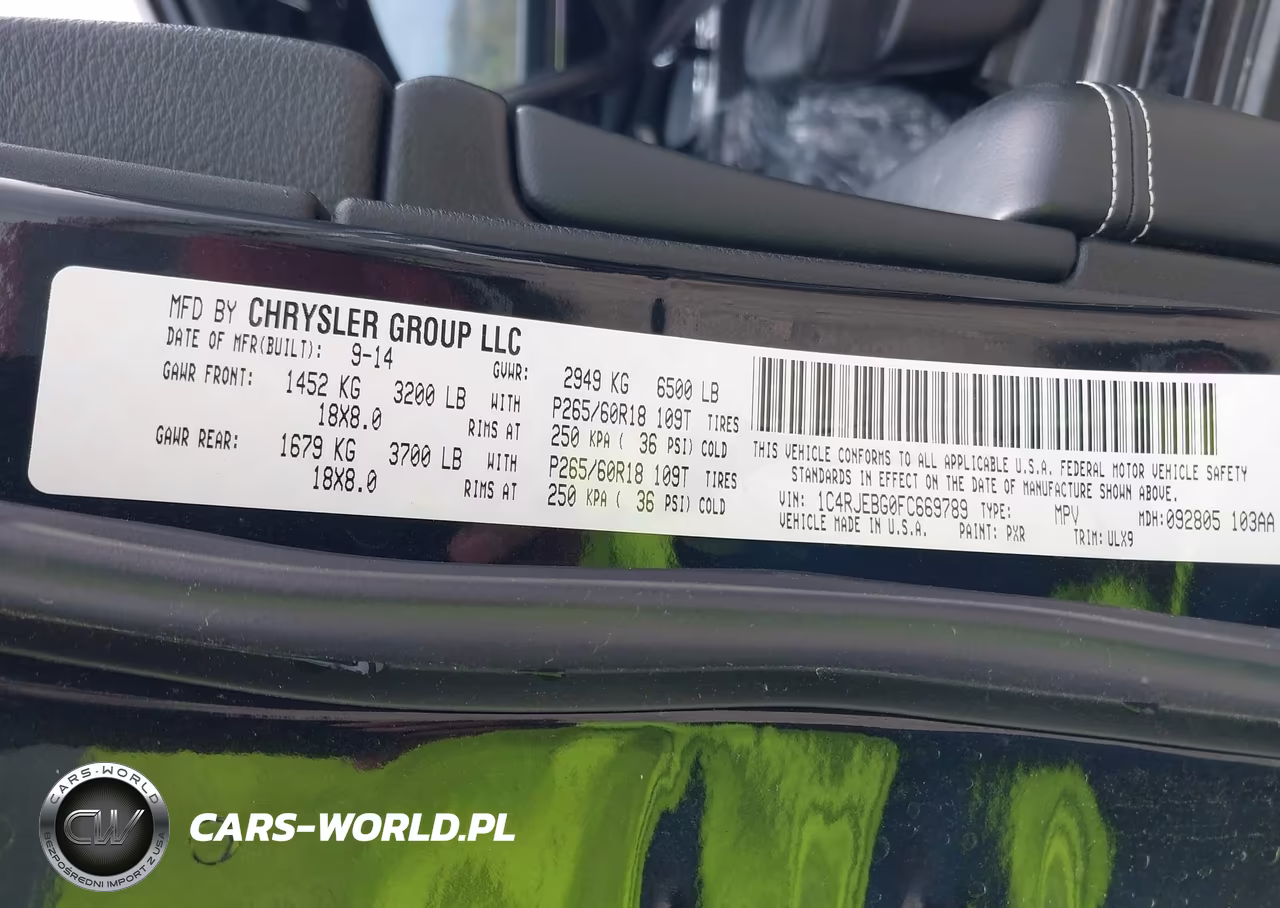2015 Jeep Grand Cherokee Limited VIN:1C4RJEBG0FC669789 - 9