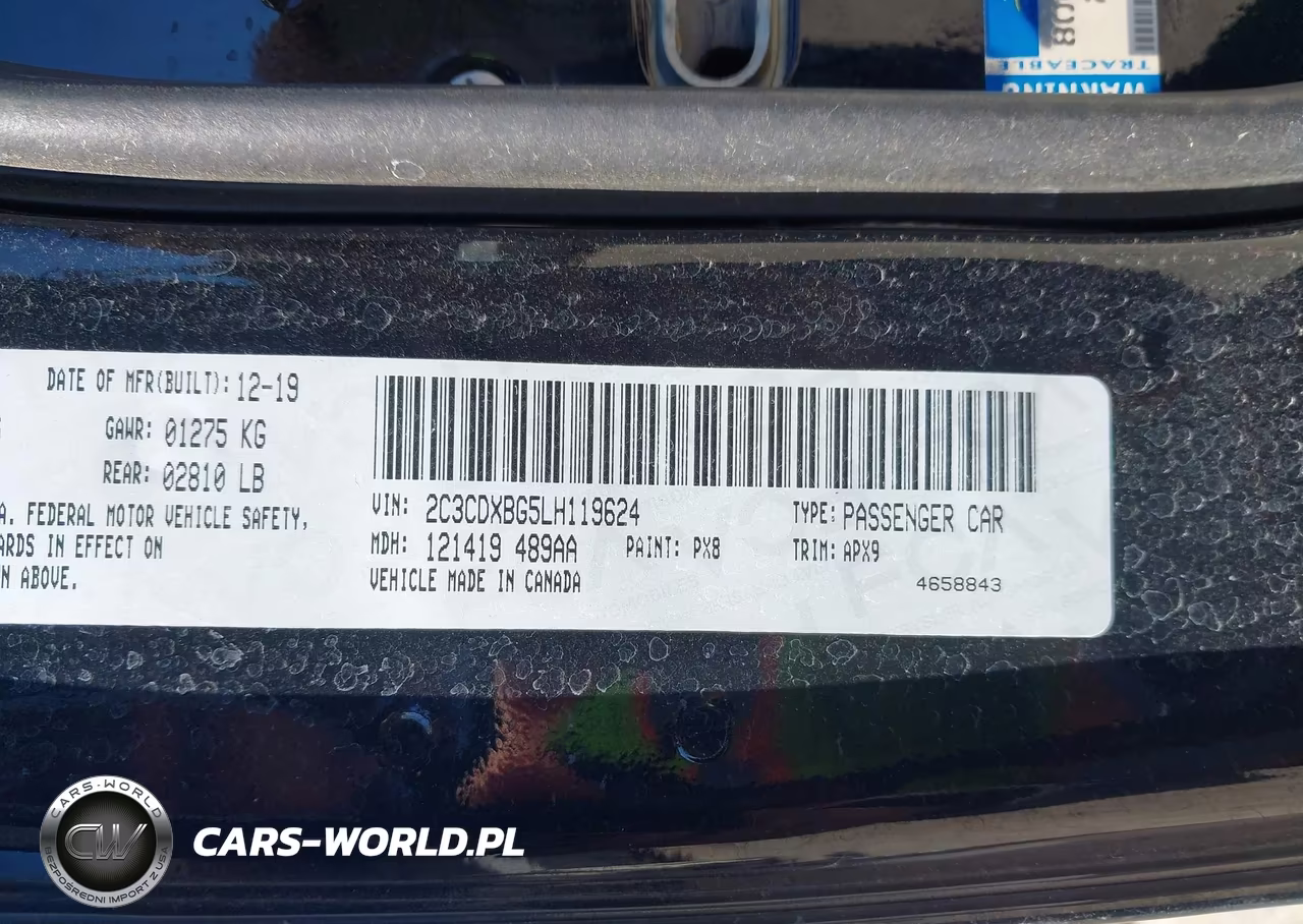2020 Dodge Charger Sxt Rwd VIN:2C3CDXBG5LH119624 - 9
