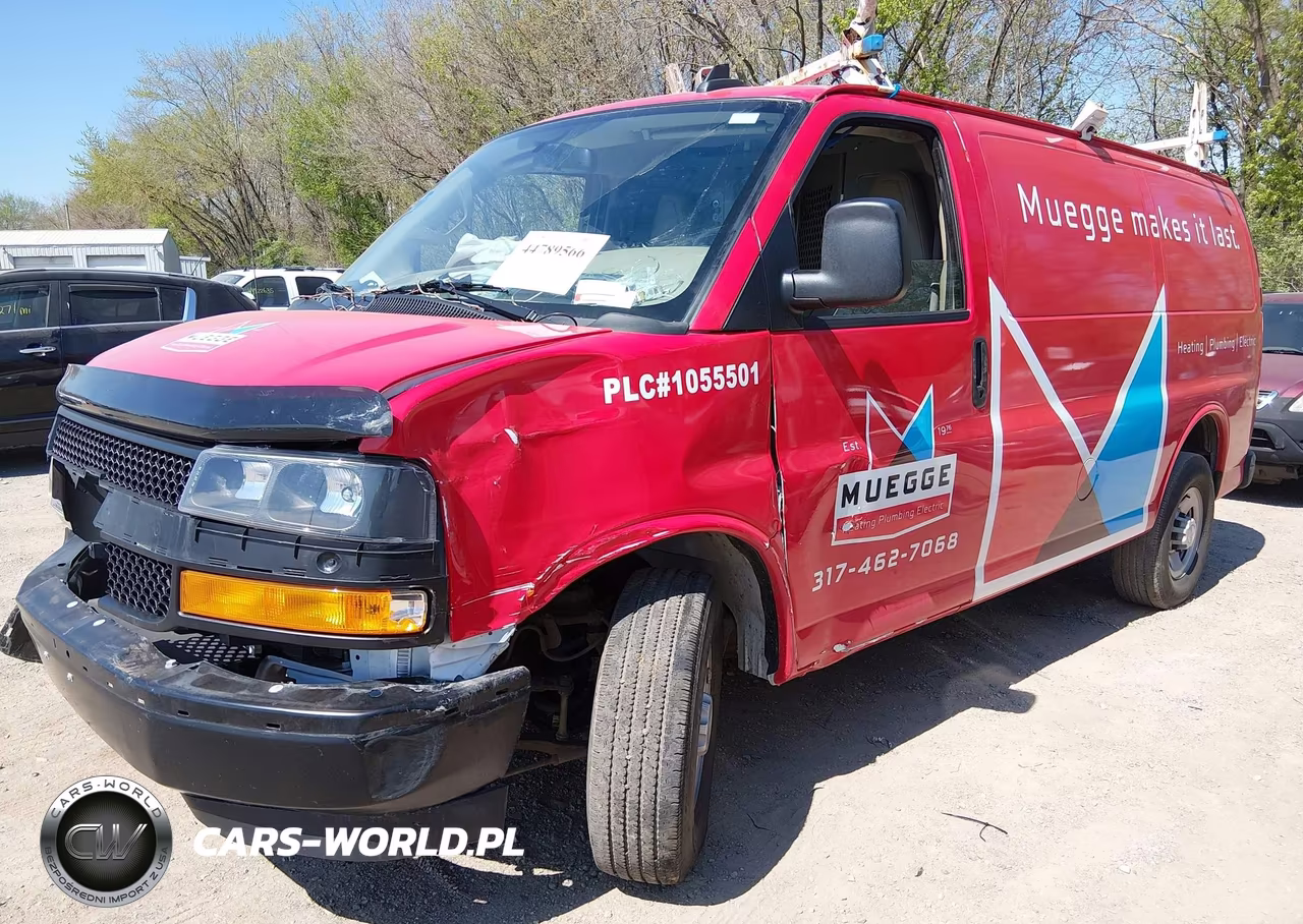 2023 Chevrolet Express Cargo Rwd 2500 Regular Wheelbase Wt VIN:1GCWGAFP7P1225102 - 2