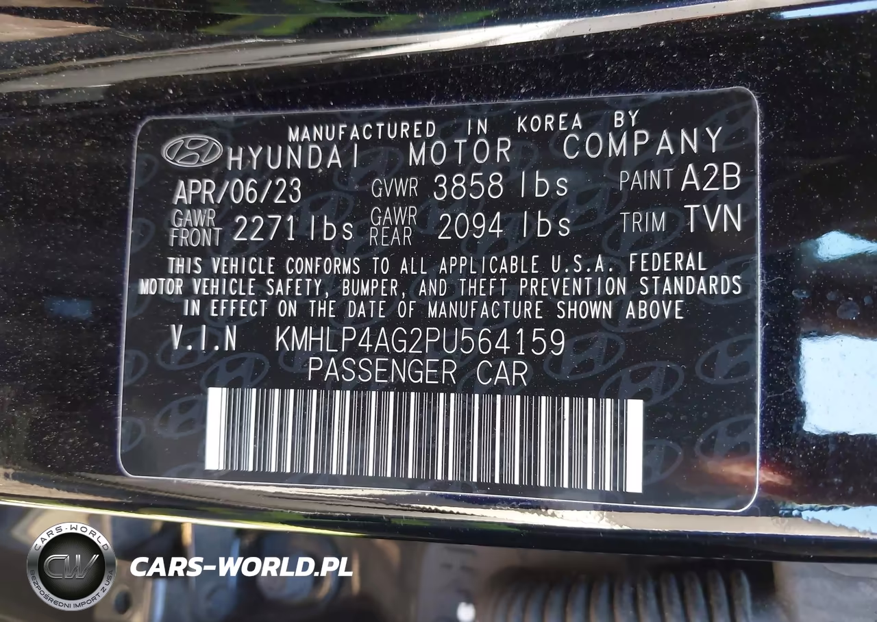 2023 Hyundai Elantra Limited VIN:KMHLP4AG2PU564159 - 9
