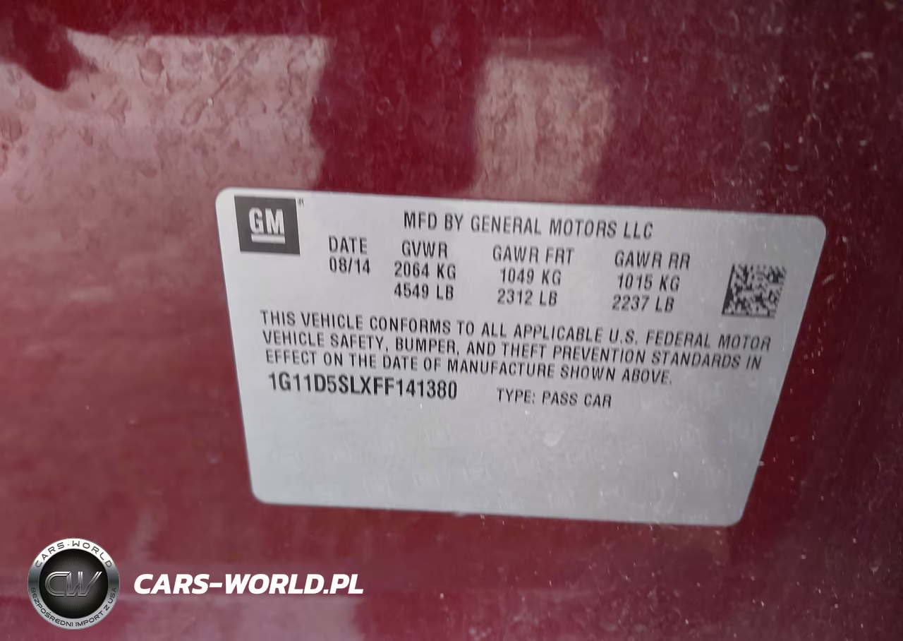 2015 Chevrolet Malibu 2Lt VIN:1G11D5SLXFF141380 - 9