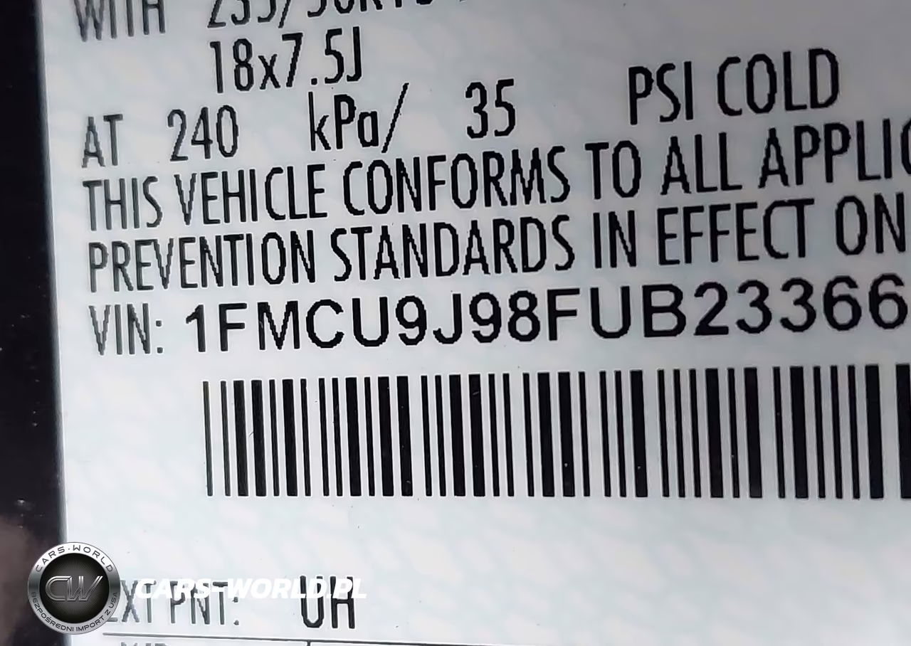 2015 Ford Escape Titanium VIN:1FMCU9J98FUB23366 - 9