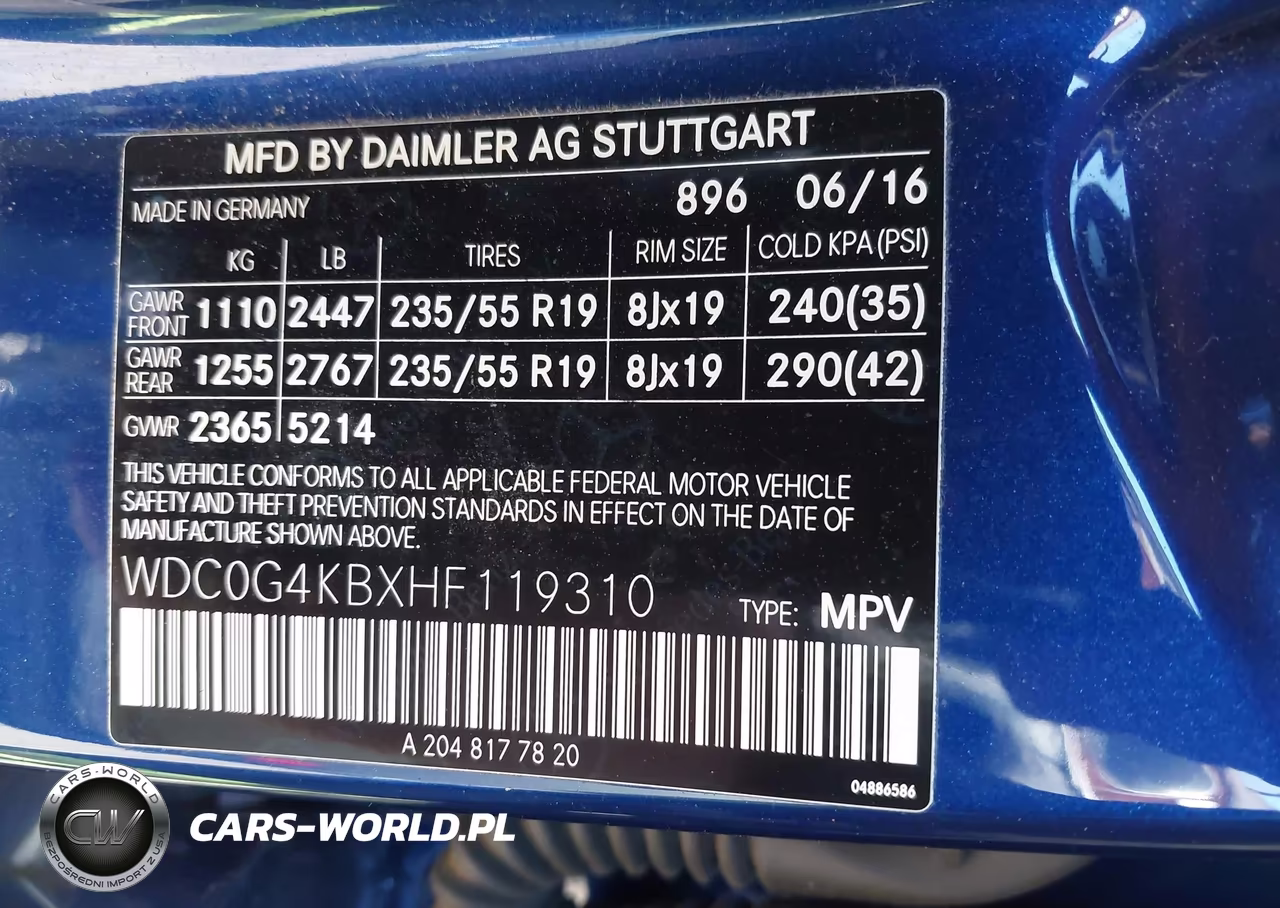 2017 Mercedes-Benz Glc 300 4Matic VIN:WDC0G4KBXHF119310 - 9