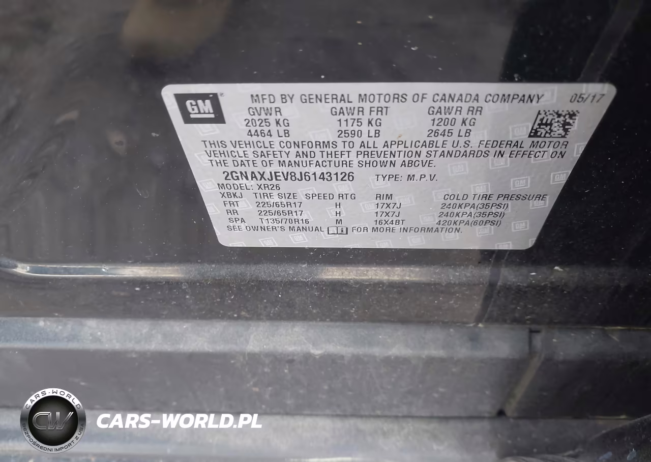 2018 Chevrolet Equinox Lt VIN:2GNAXJEV8J6143126 - 9