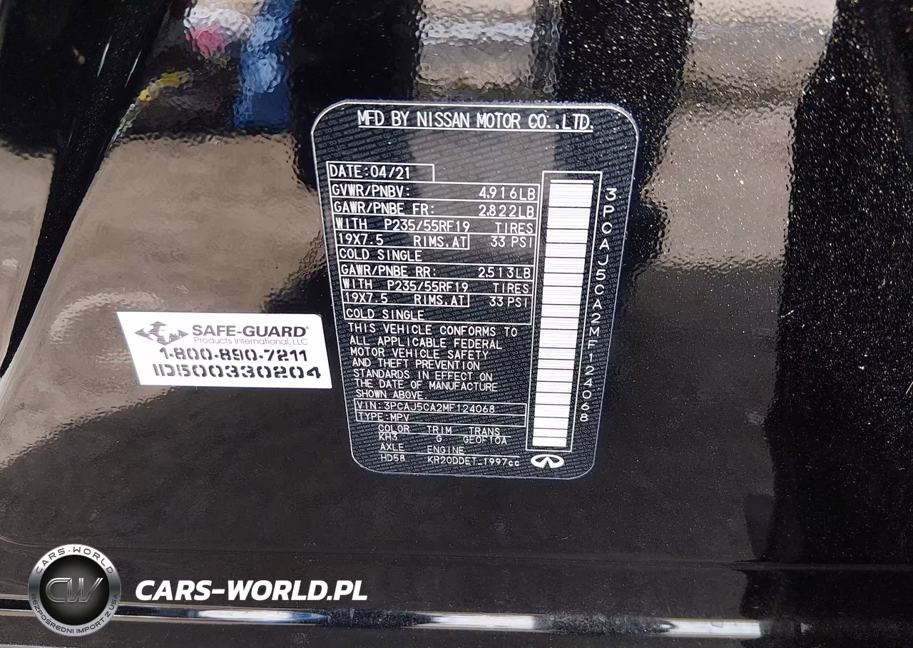 2021 Infiniti Qx50 Essential VIN:3PCAJ5CA2MF124068 - 9