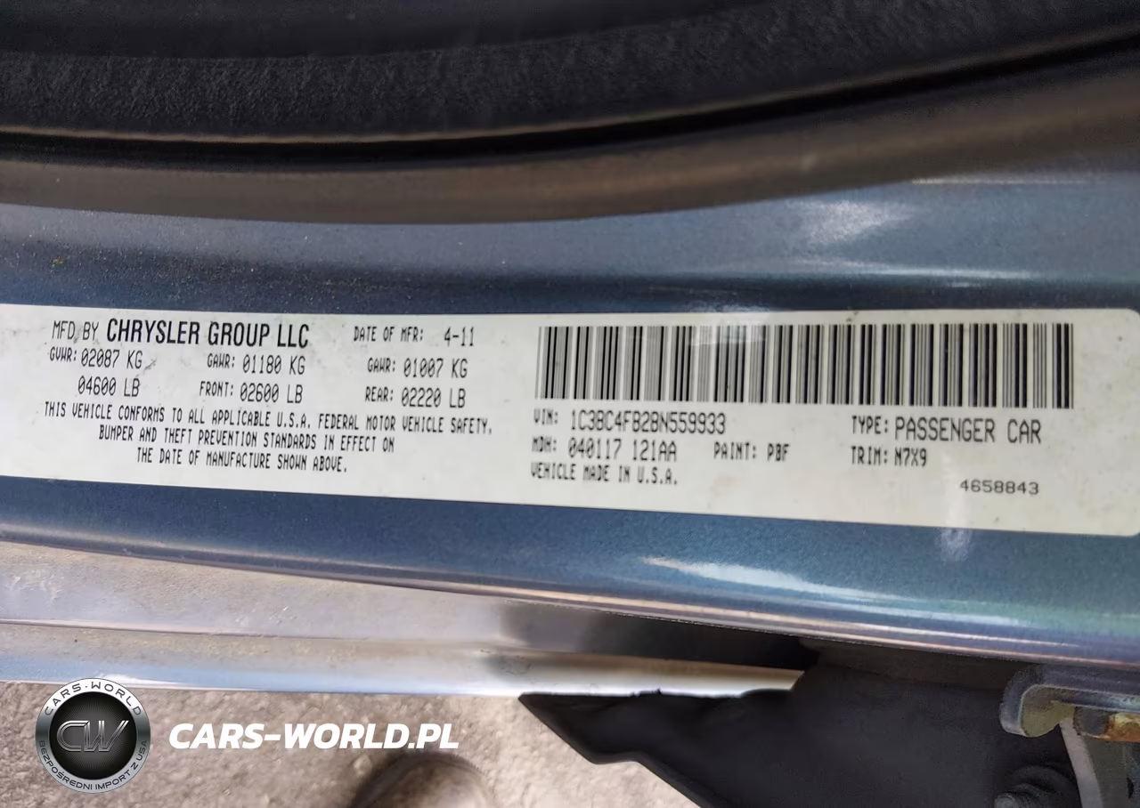 2011 Chrysler 200 Lx VIN:1C3BC4FB2BN559933 - 9