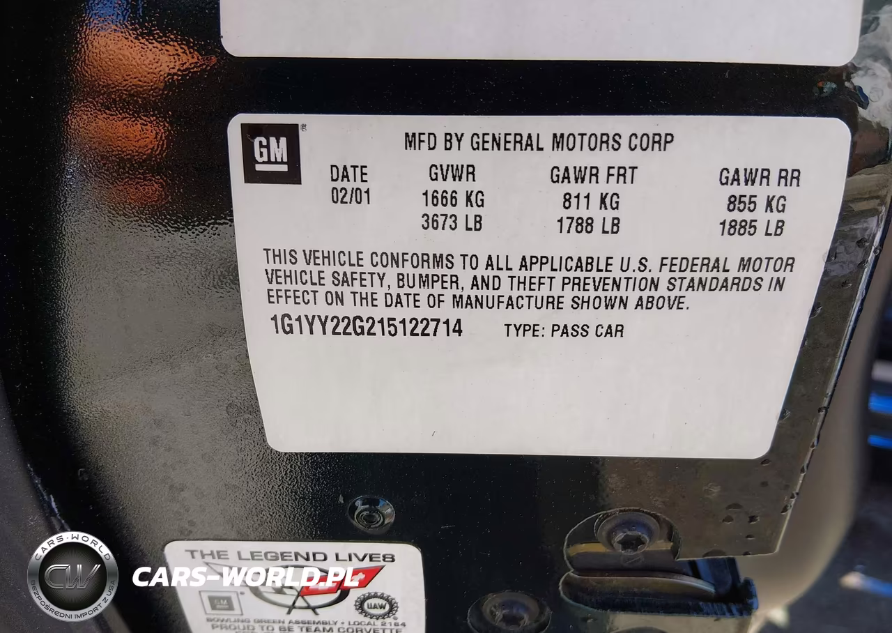 2001 Chevrolet Corvette VIN:1G1YY22G215122714 - 9