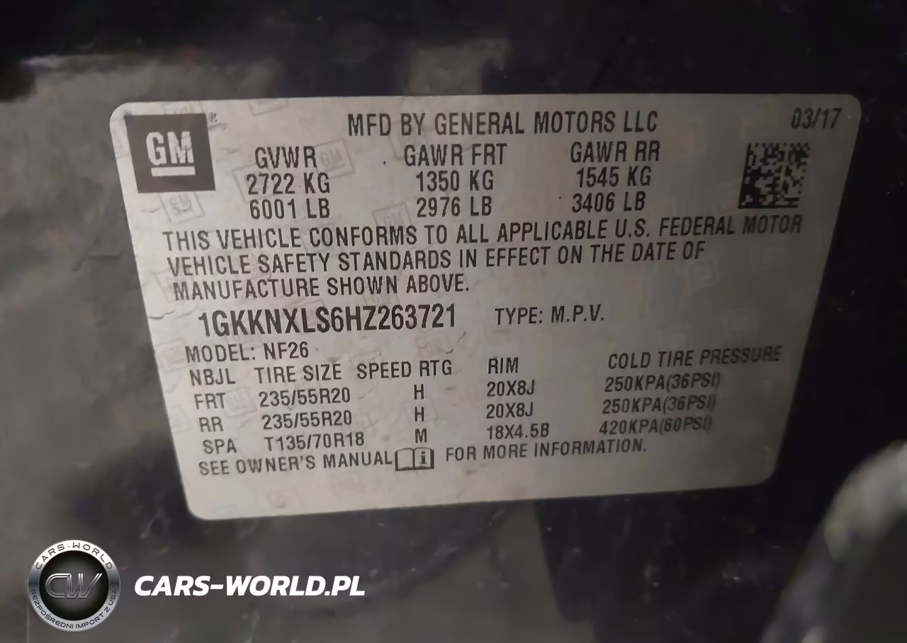 2017 GMC Acadia Denali VIN:1GKKNXLS6HZ263721 - 9