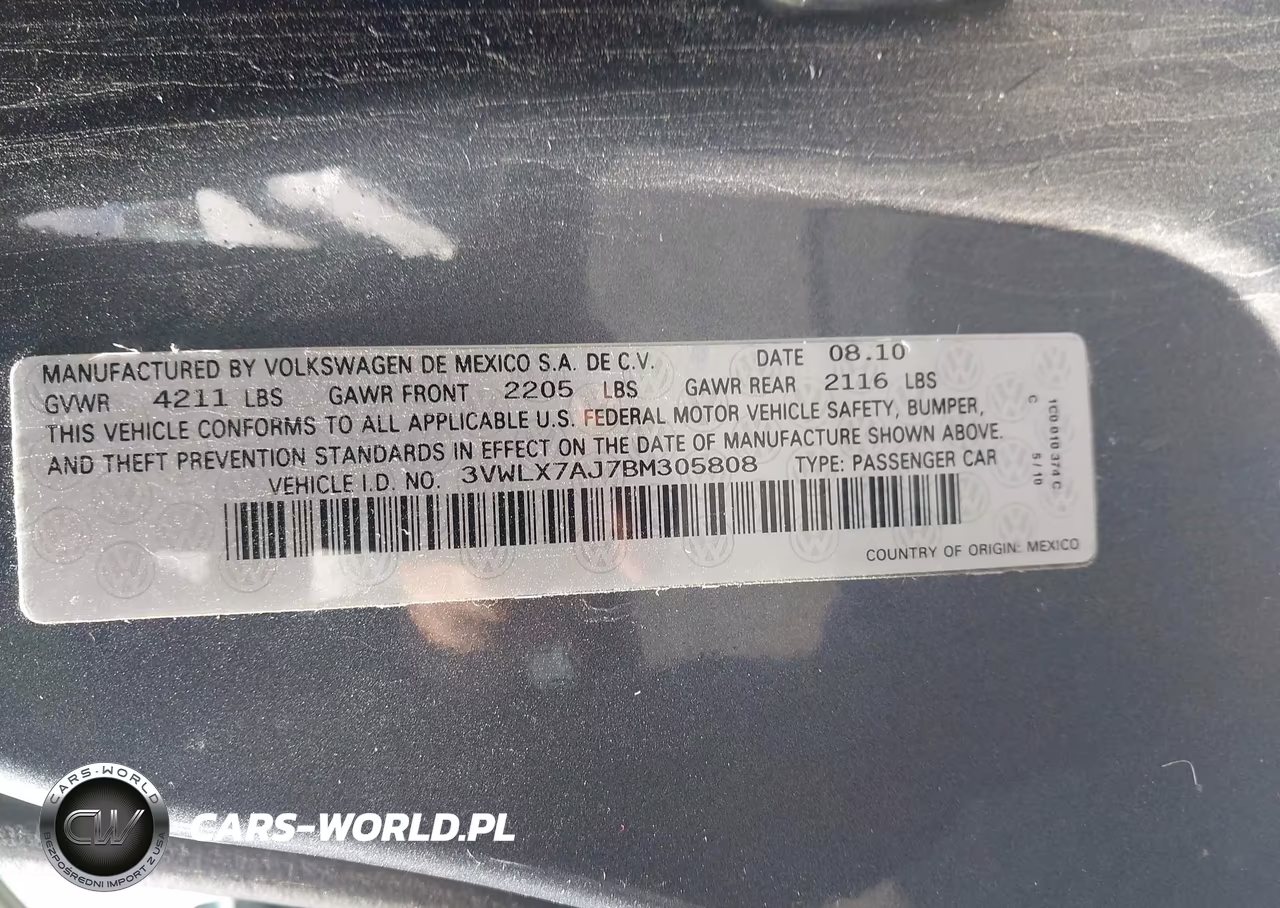 2011 Volkswagen Jetta 2.5L Sel VIN:3VWLX7AJ7BM305808 - 9