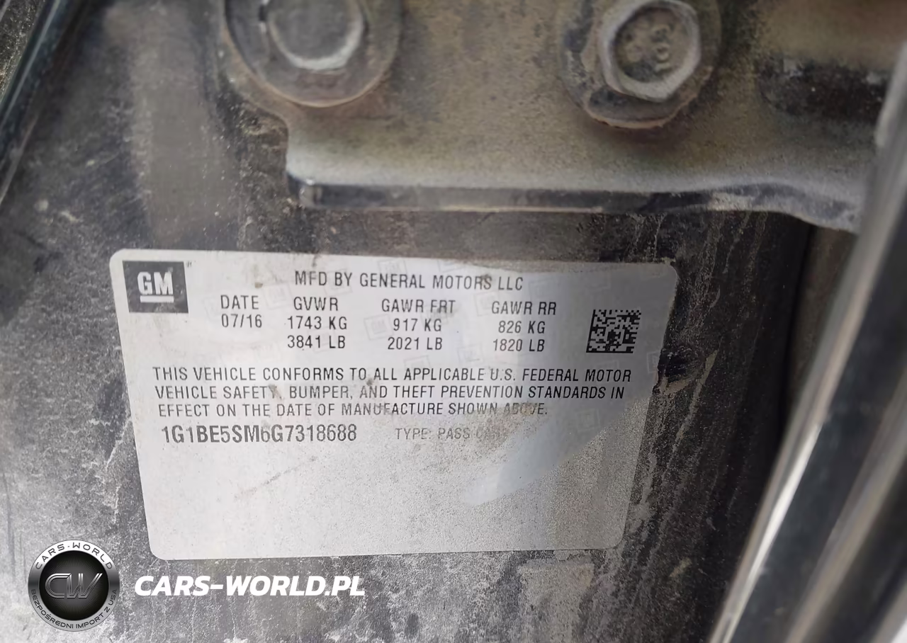 2016 Chevrolet Cruze Lt Auto VIN:1G1BE5SM6G7318688 - 9