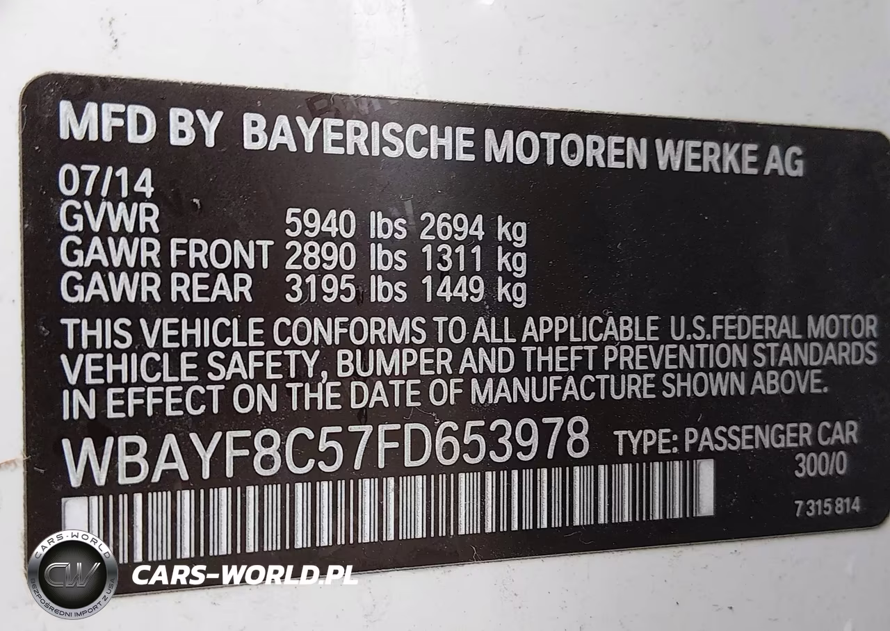 2015 BMW 750Li xDrive VIN:WBAYF8C57FD653978 - 9