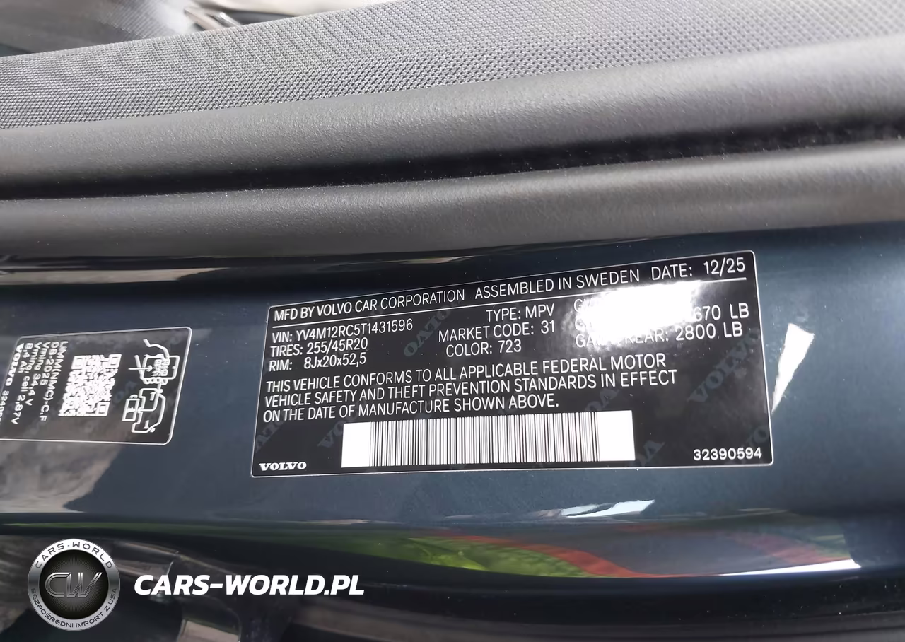 2026 Volvo Xc60 B5 Plus VIN:YV4M12RC5T1431596 - 9