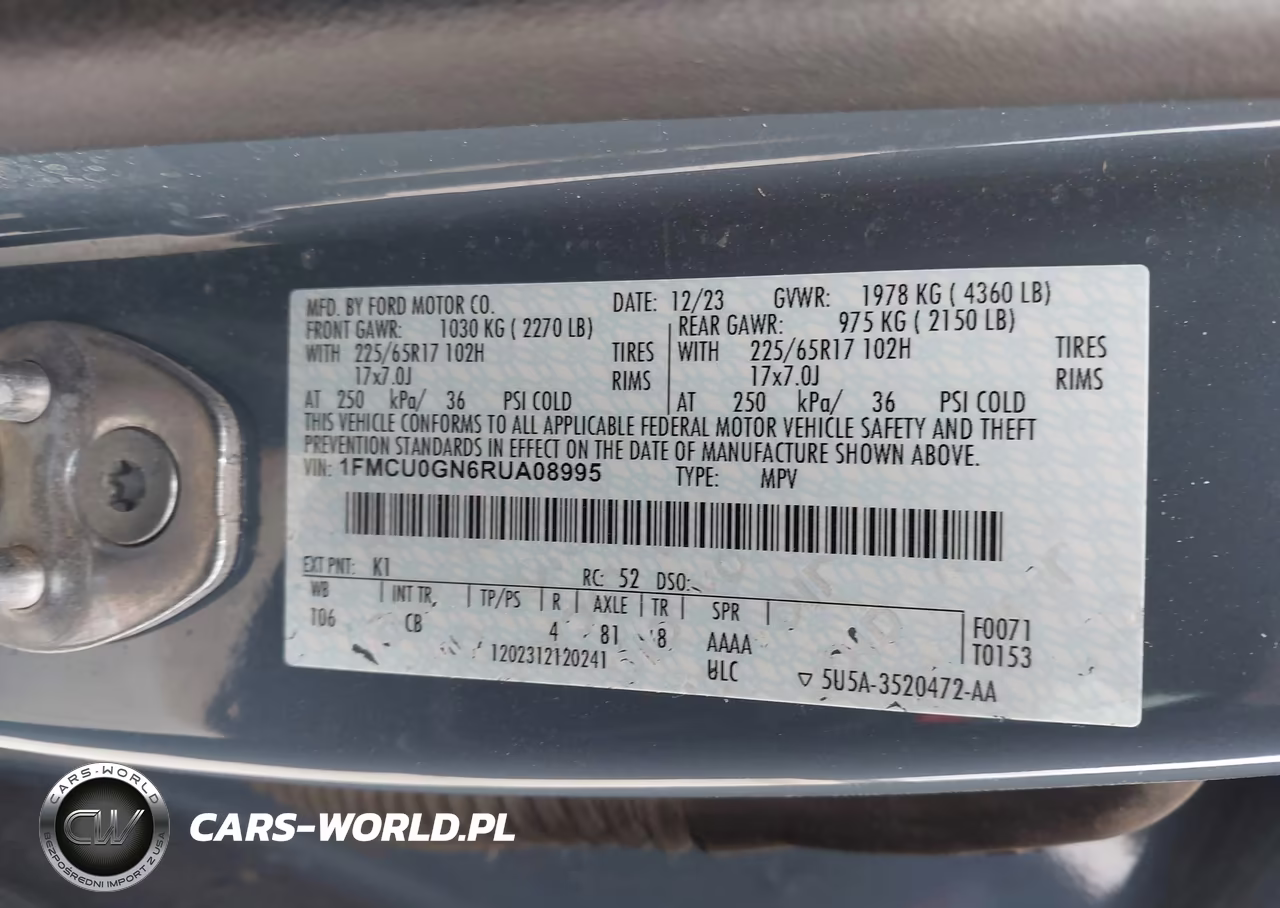 2024 Ford Escape Active VIN:1FMCU0GN6RUA08995 - 9