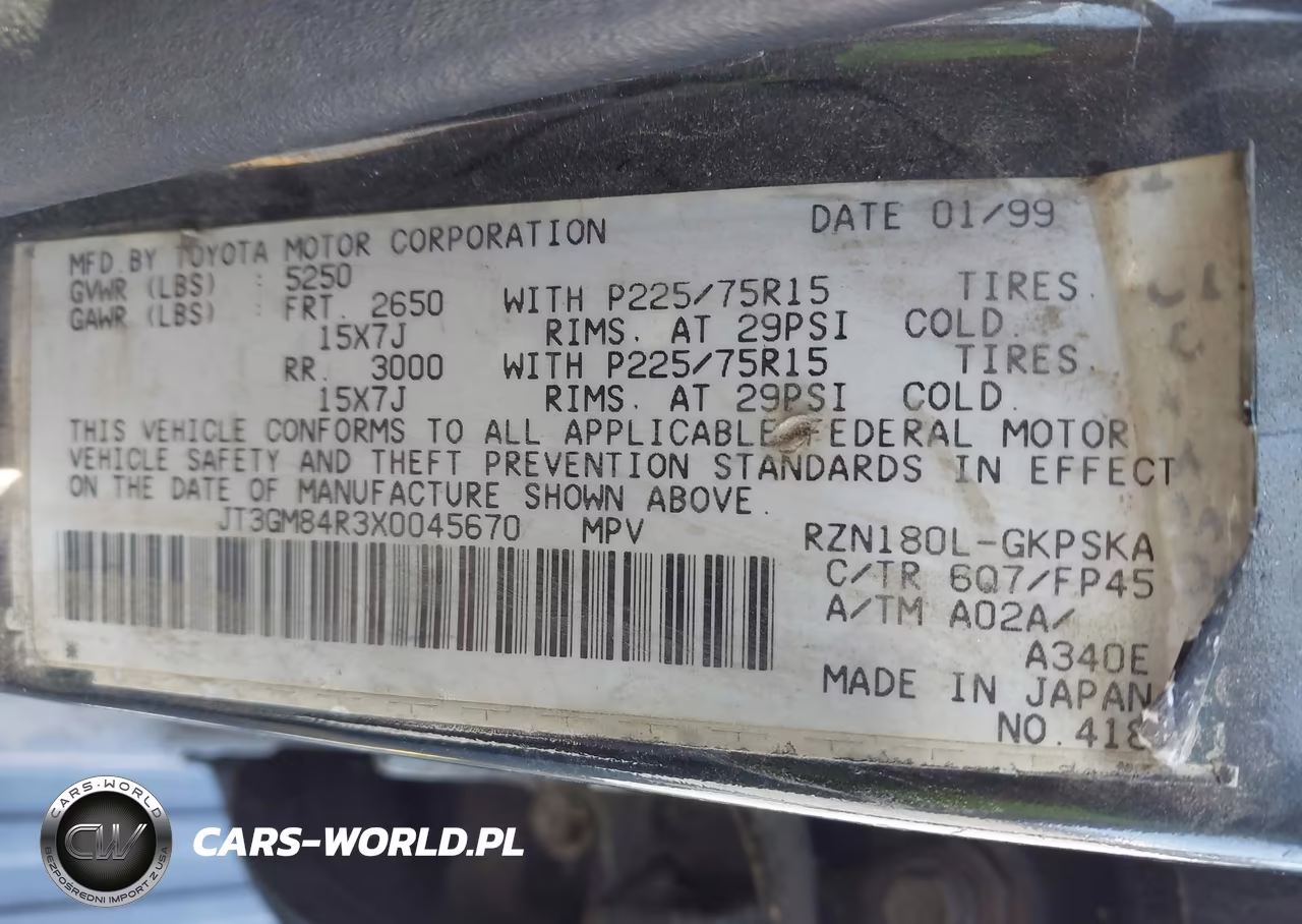 1999 Toyota 4Runner VIN:JT3GM84R3X0045670 - 9