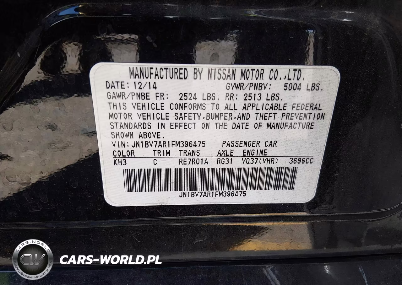 2015 Infiniti Q50 Premium VIN:JN1BV7AR1FM396475 - 9