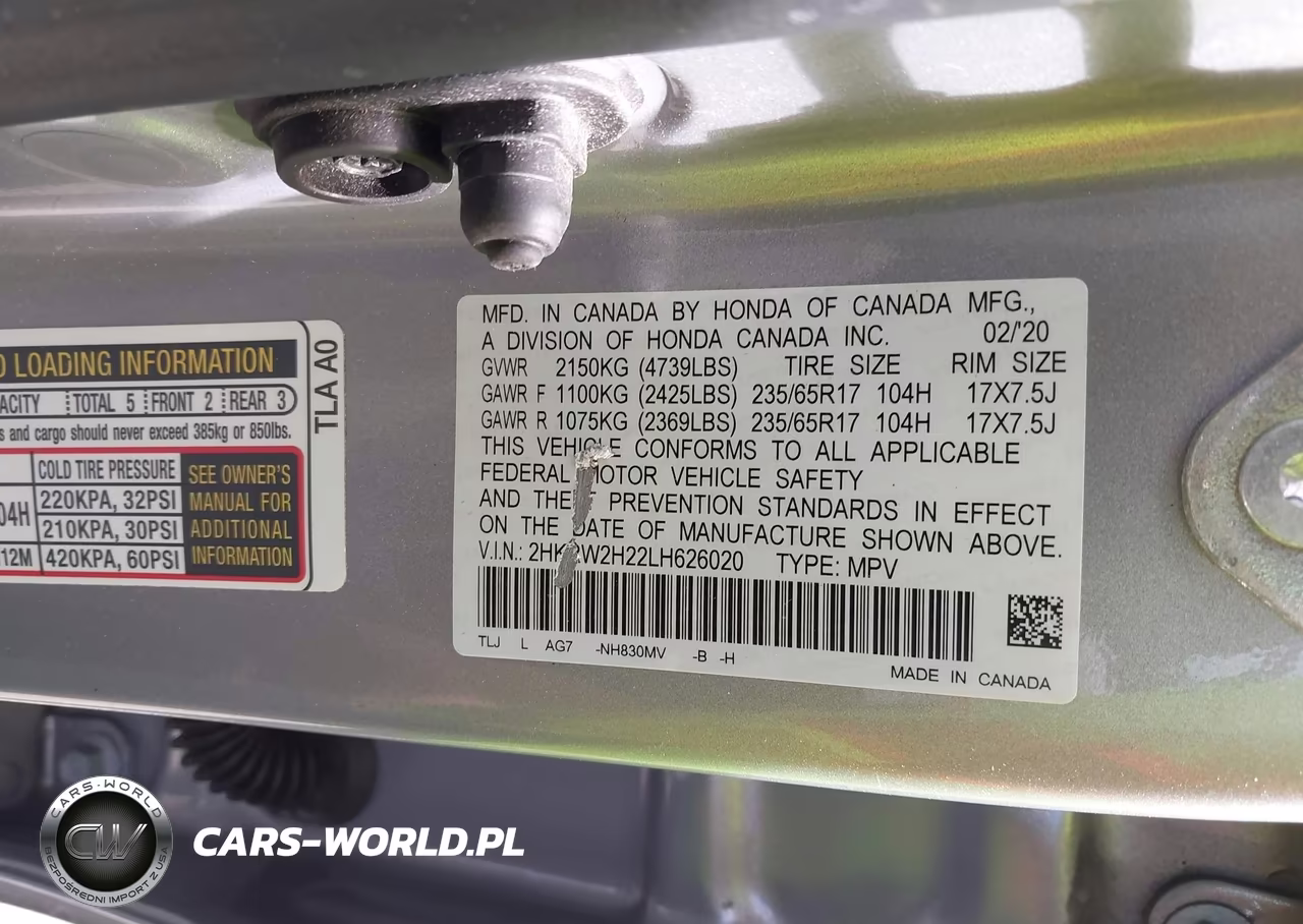2020 Honda Cr-V Awd Lx VIN:2HKRW2H22LH626020 - 9