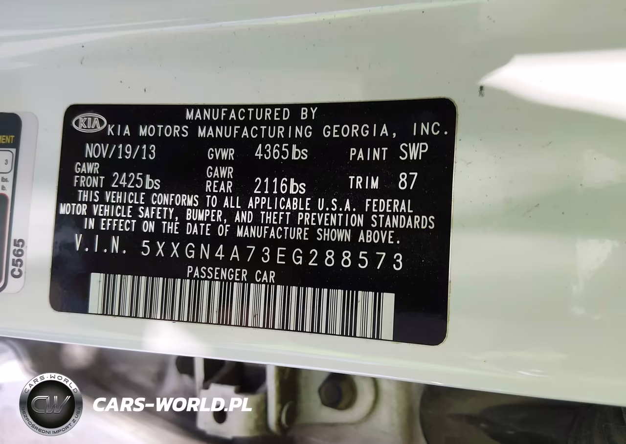 2014 Kia Optima Ex VIN:5XXGN4A73EG288573 - 9