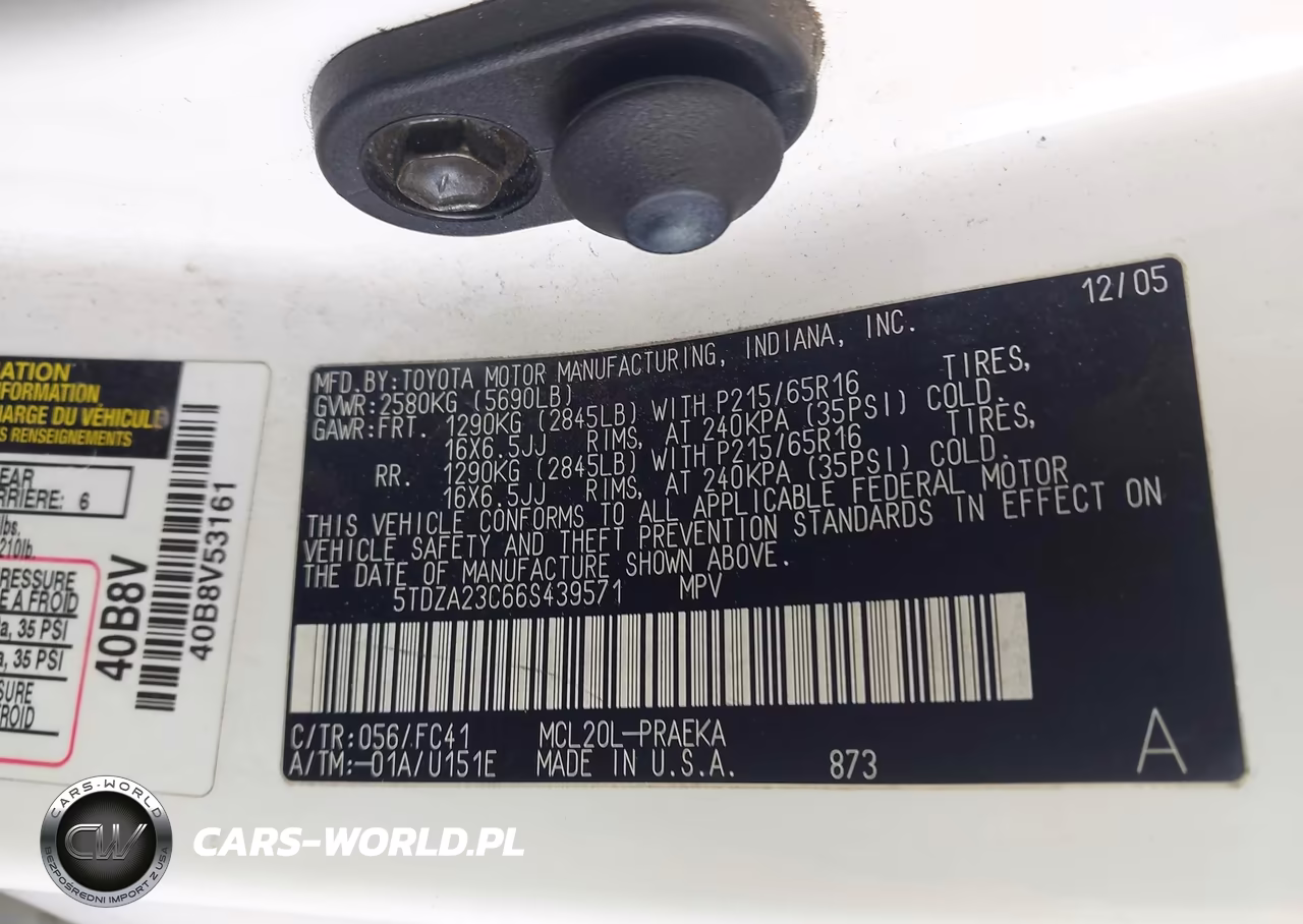 2006 Toyota Sienna Le VIN:5TDZA23C66S439571 - 9