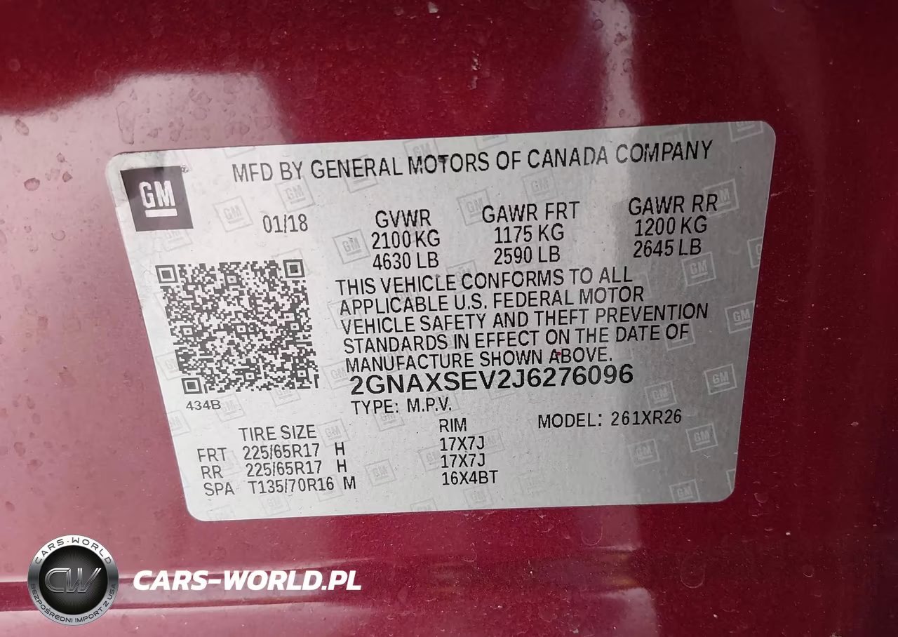 2018 Chevrolet Equinox Lt VIN:2GNAXSEV2J6276096 - 9