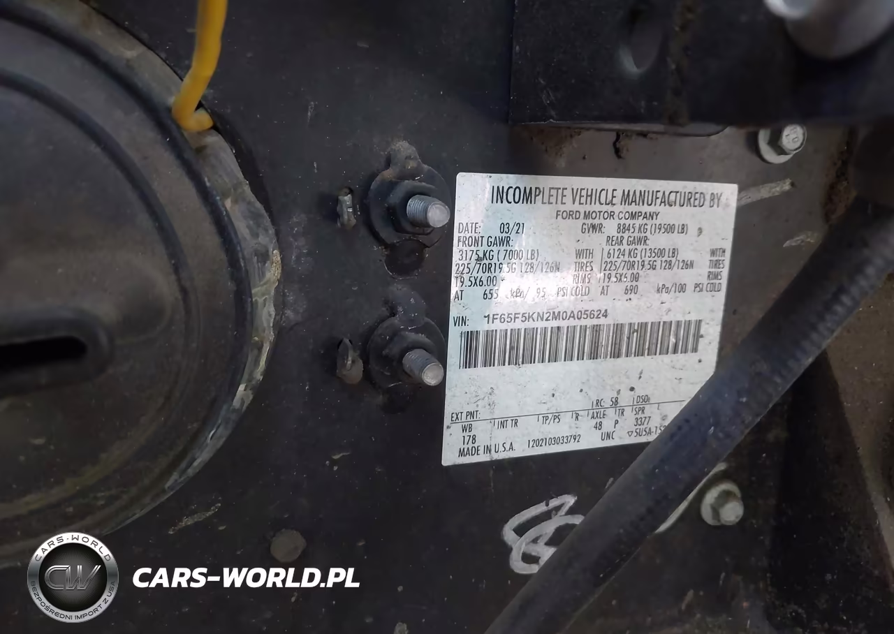 2021 Ford F-59 Commercial Stripped VIN:1F65F5KN2M0A05624 - 8