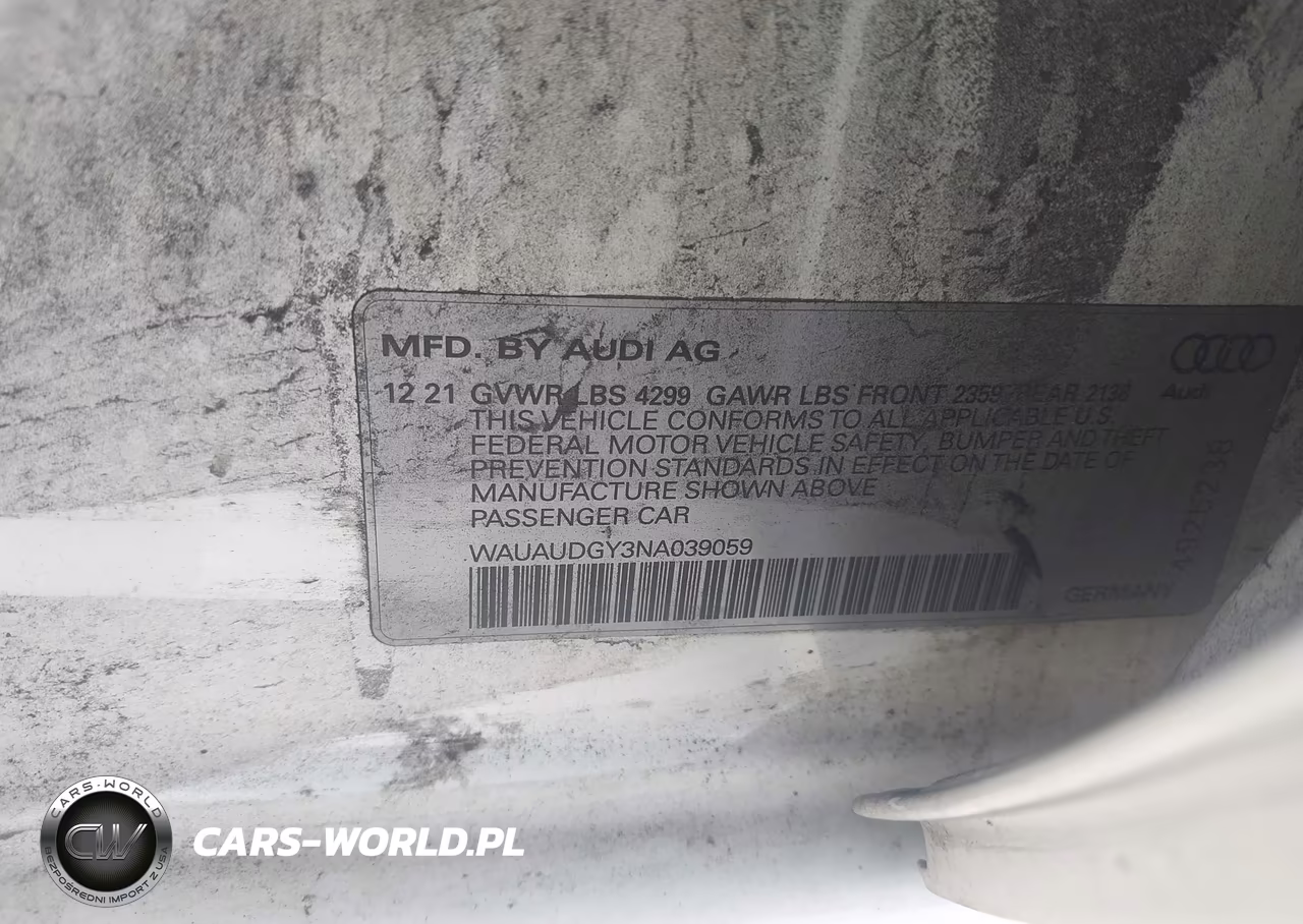 2022 Audi A3 Premium 40 Tfsi Front-Wheel Drive S Tronic VIN:WAUAUDGY3NA039059 - 9