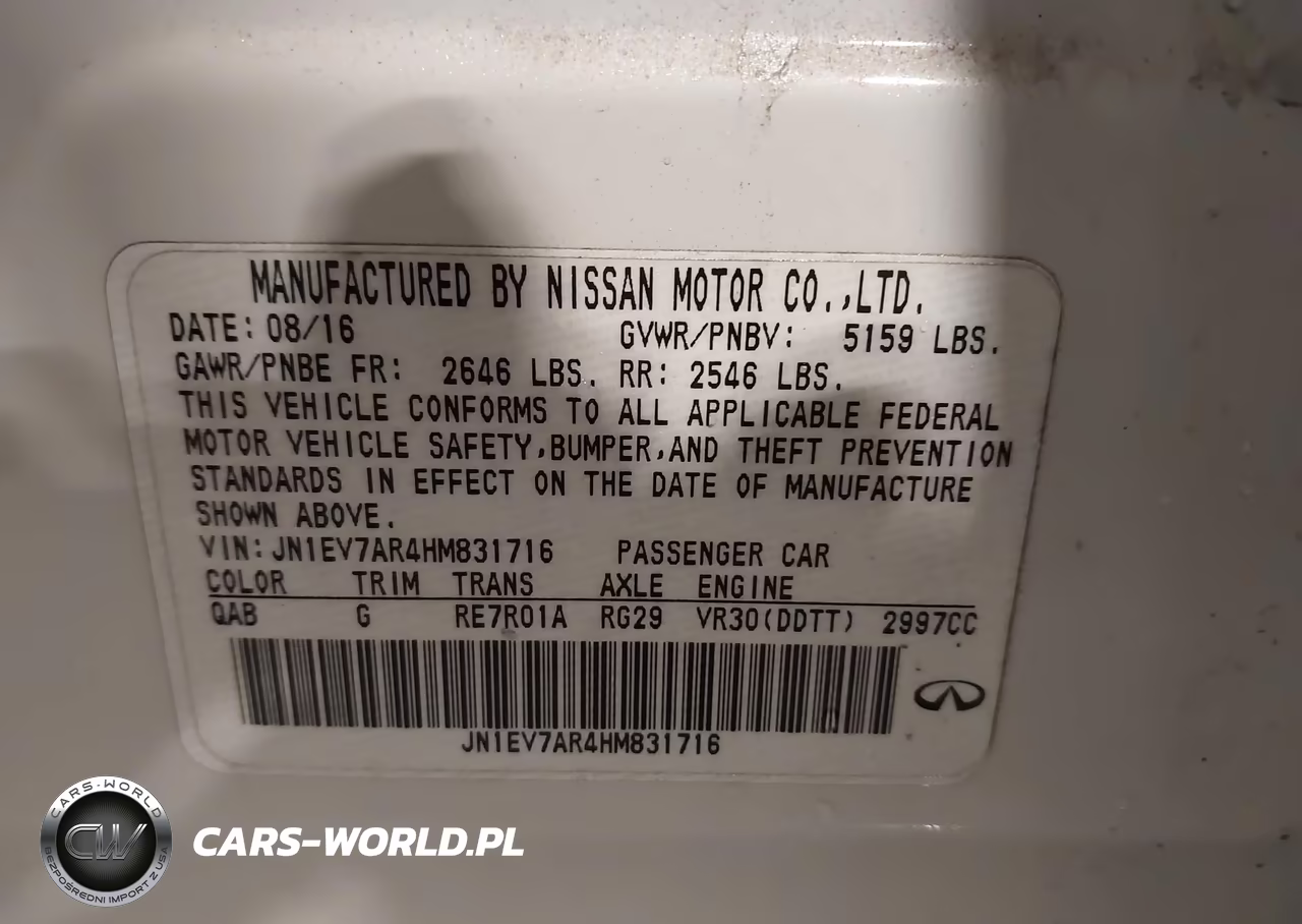 2017 Infiniti Q50 3.0T Sport VIN:JN1EV7AR4HM831716 - 9