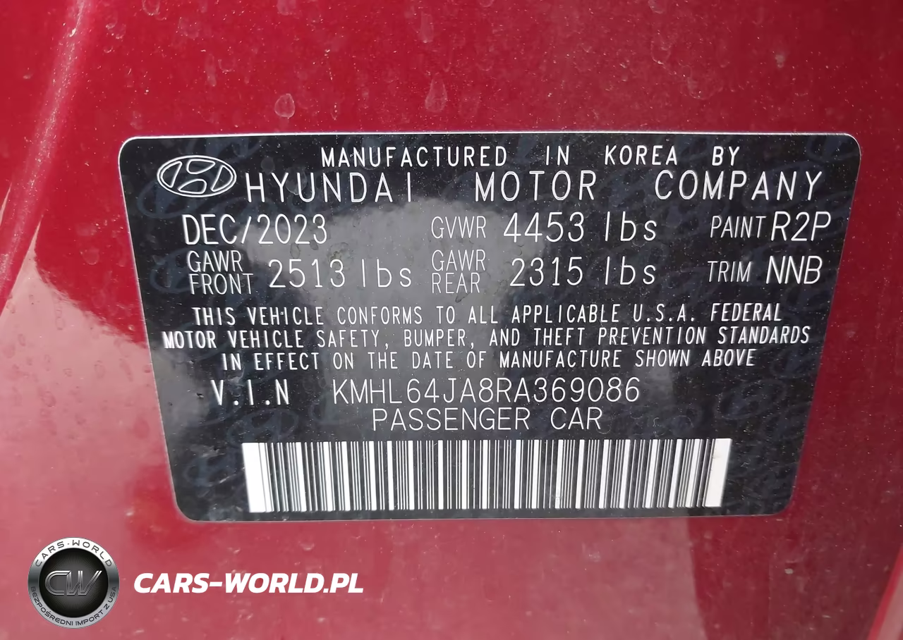 2024 Hyundai Sonata Sel VIN:KMHL64JA8RA369086 - 9