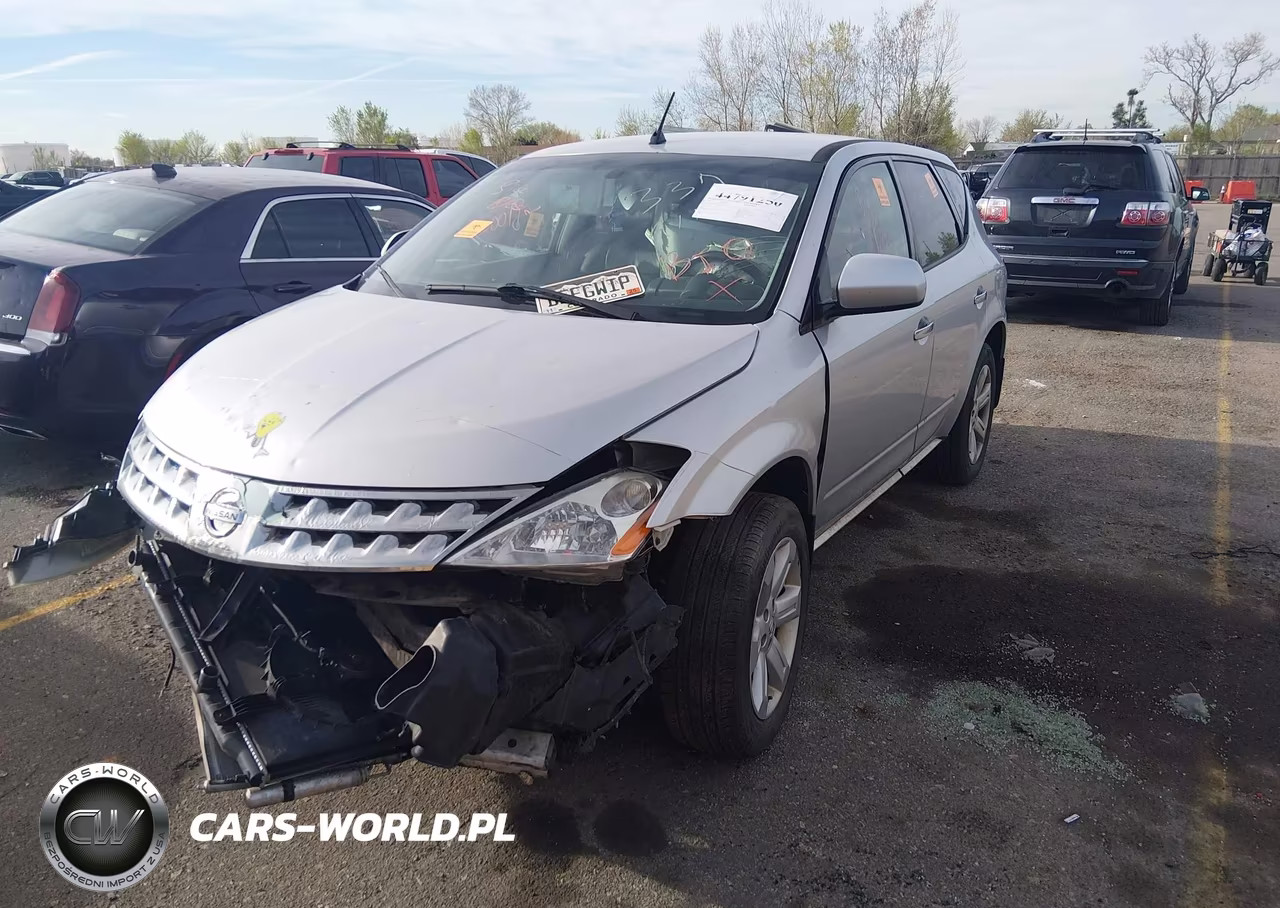 2007 Nissan Murano Sl VIN:JN8AZ08W57W667337 - 2