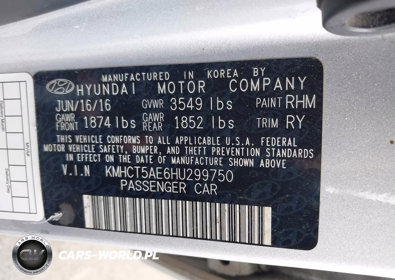 2017 Hyundai Accent Se VIN:KMHCT5AE6HU299750 - 9