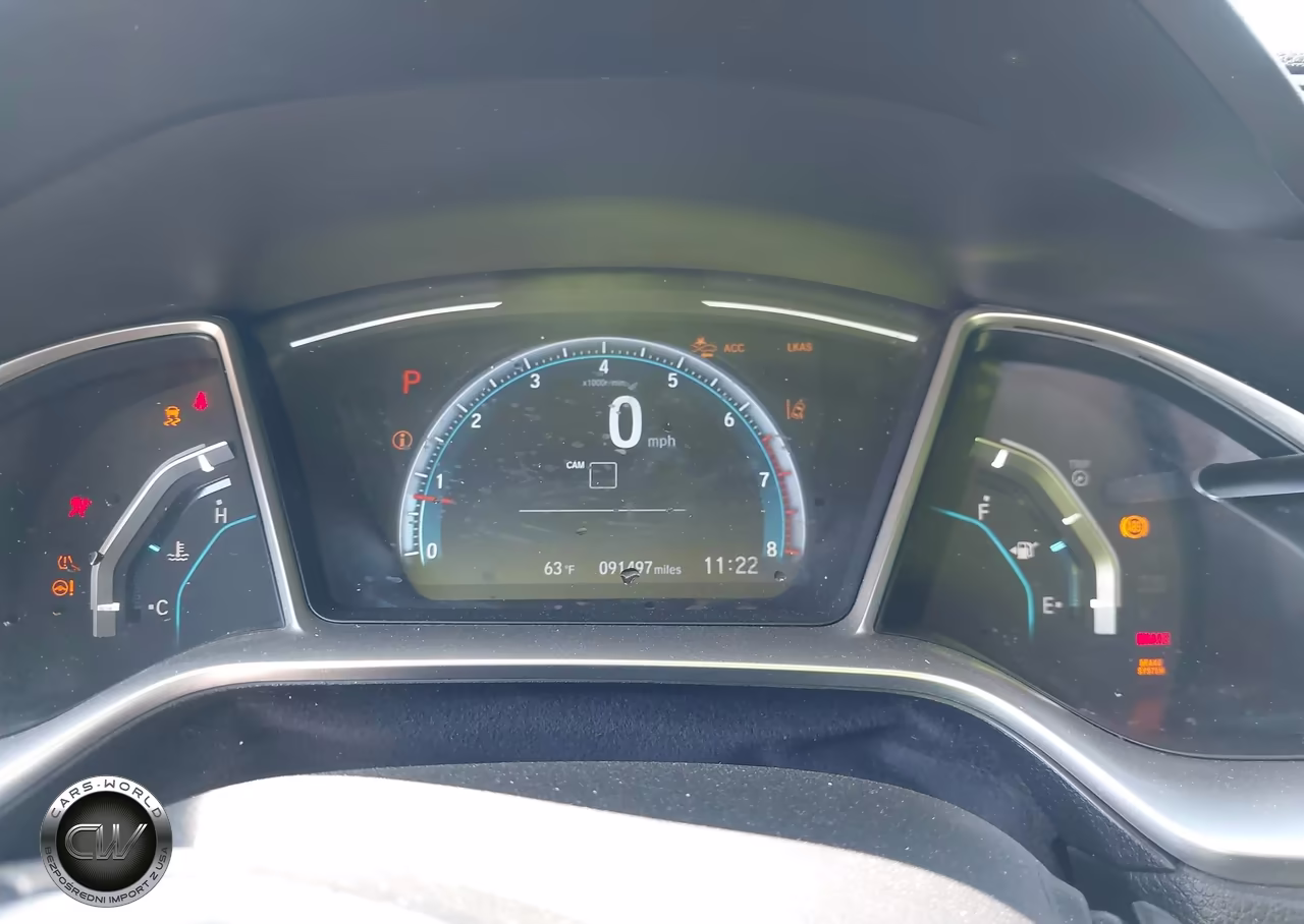 2020 Honda Civic Ex VIN:19XFC1F37LE211846 - 7