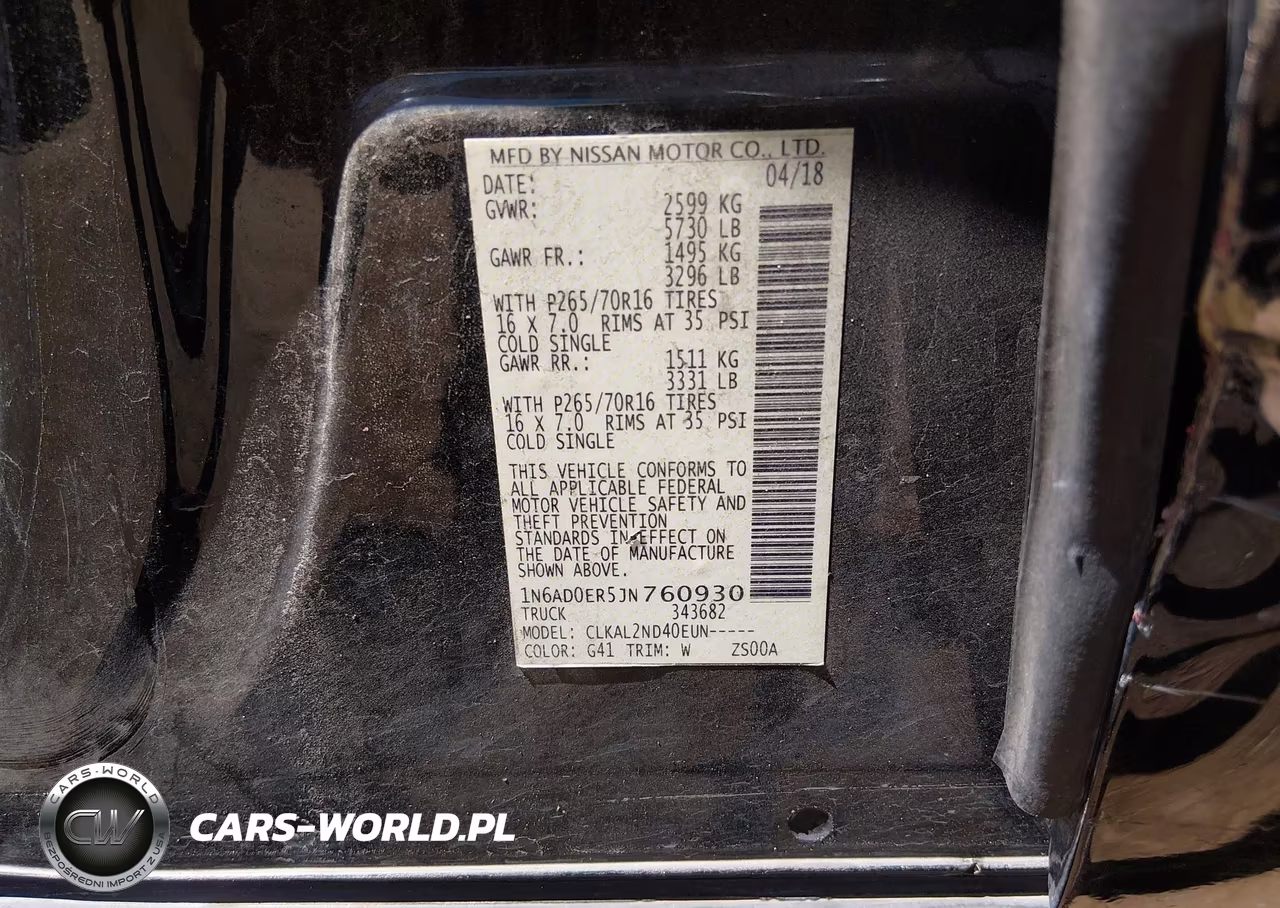 2018 Nissan Frontier Sv VIN:1N6AD0ER5JN760930 - 9