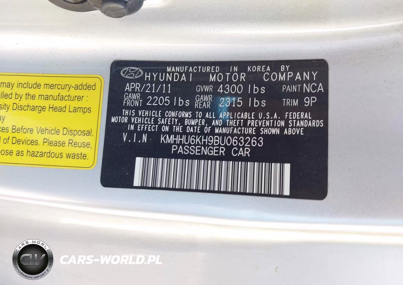 2011 Hyundai Genesis 3.8 Grand Touring VIN:KMHHU6KH9BU063263 - 9