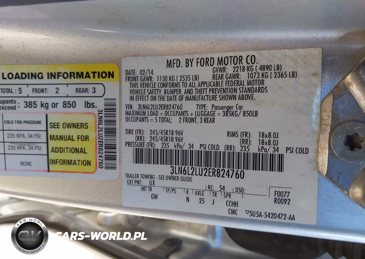 2014 Lincoln Mkz Hybrid VIN:3LN6L2LU2ER824760 - 9