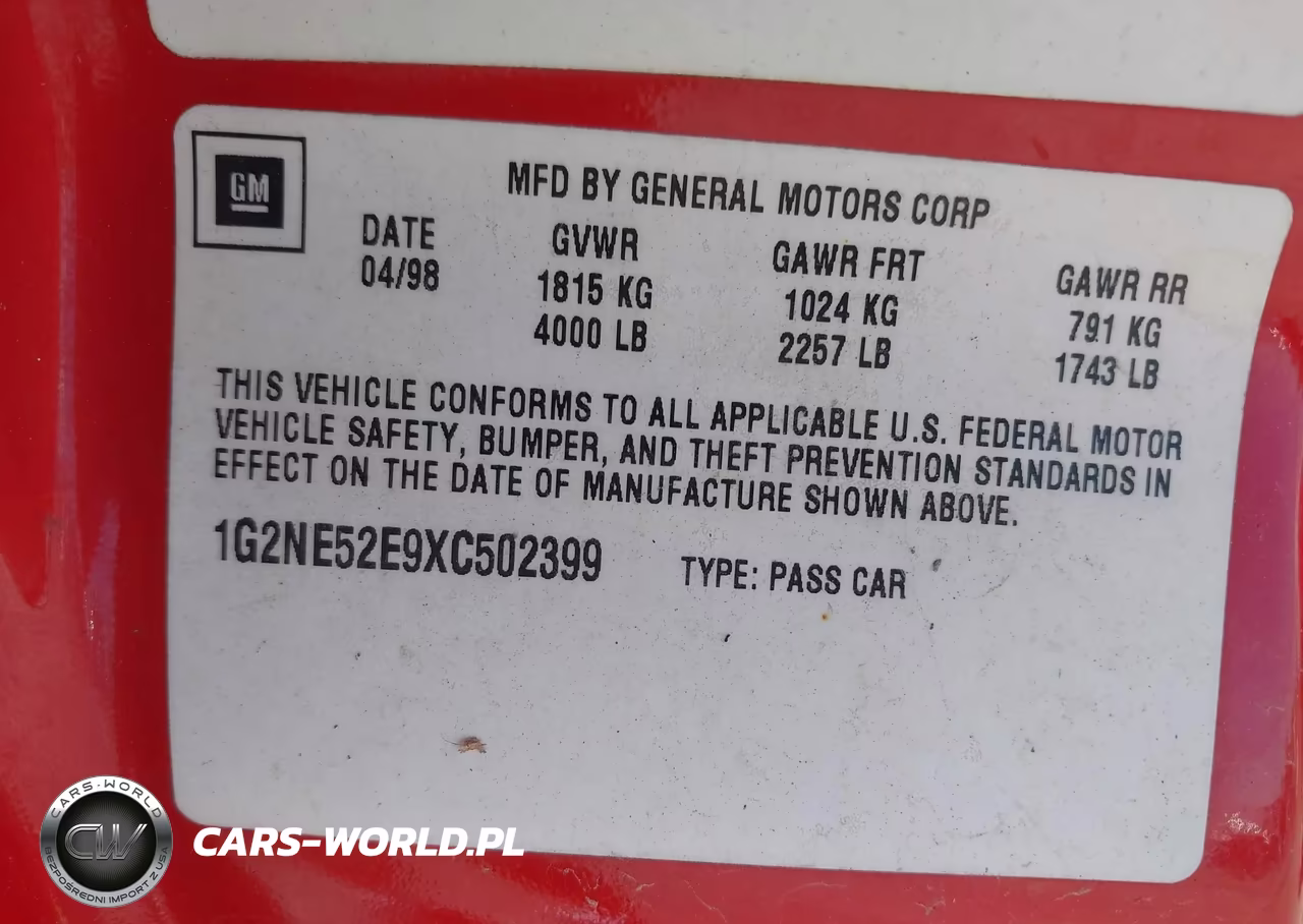 1999 Pontiac Grand Am Se1 VIN:1G2NE52E9XC502399 - 9