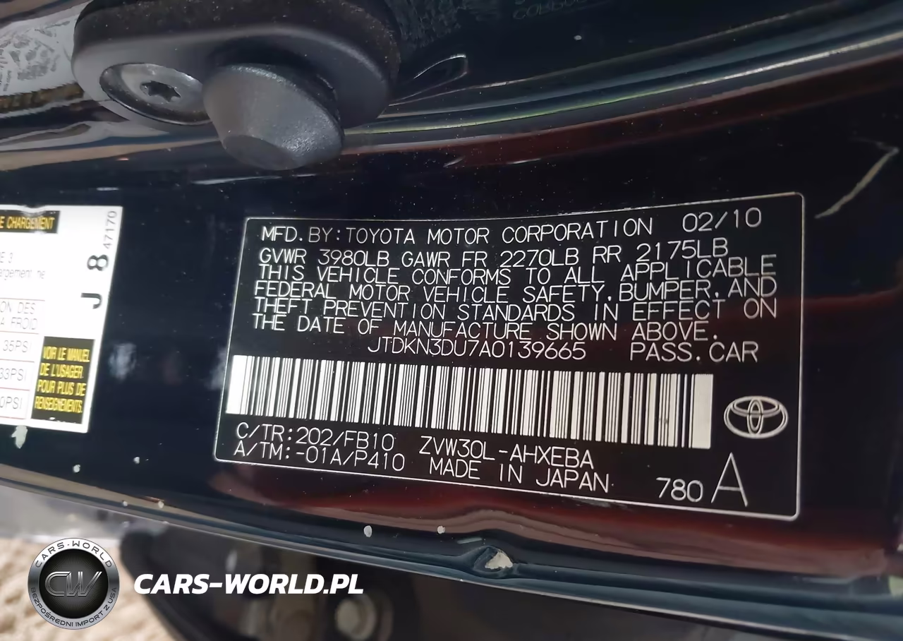 2010 Toyota Prius VIN:JTDKN3DU7A0139665 - 9