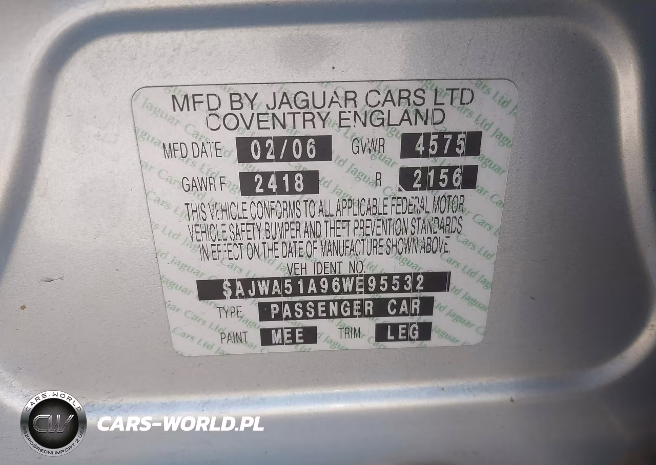 2006 Jaguar X-Type 3.0 VIN:SAJWA51A96WE95532 - 9