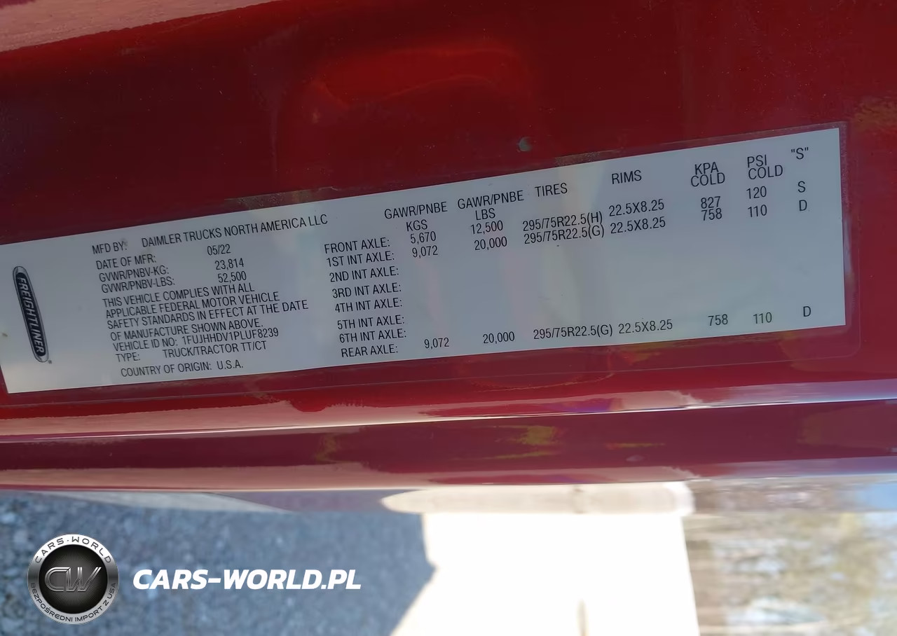 2023 Freightliner New Cascadia 126 VIN:1FUJHHDV1PLUF8239 - 9