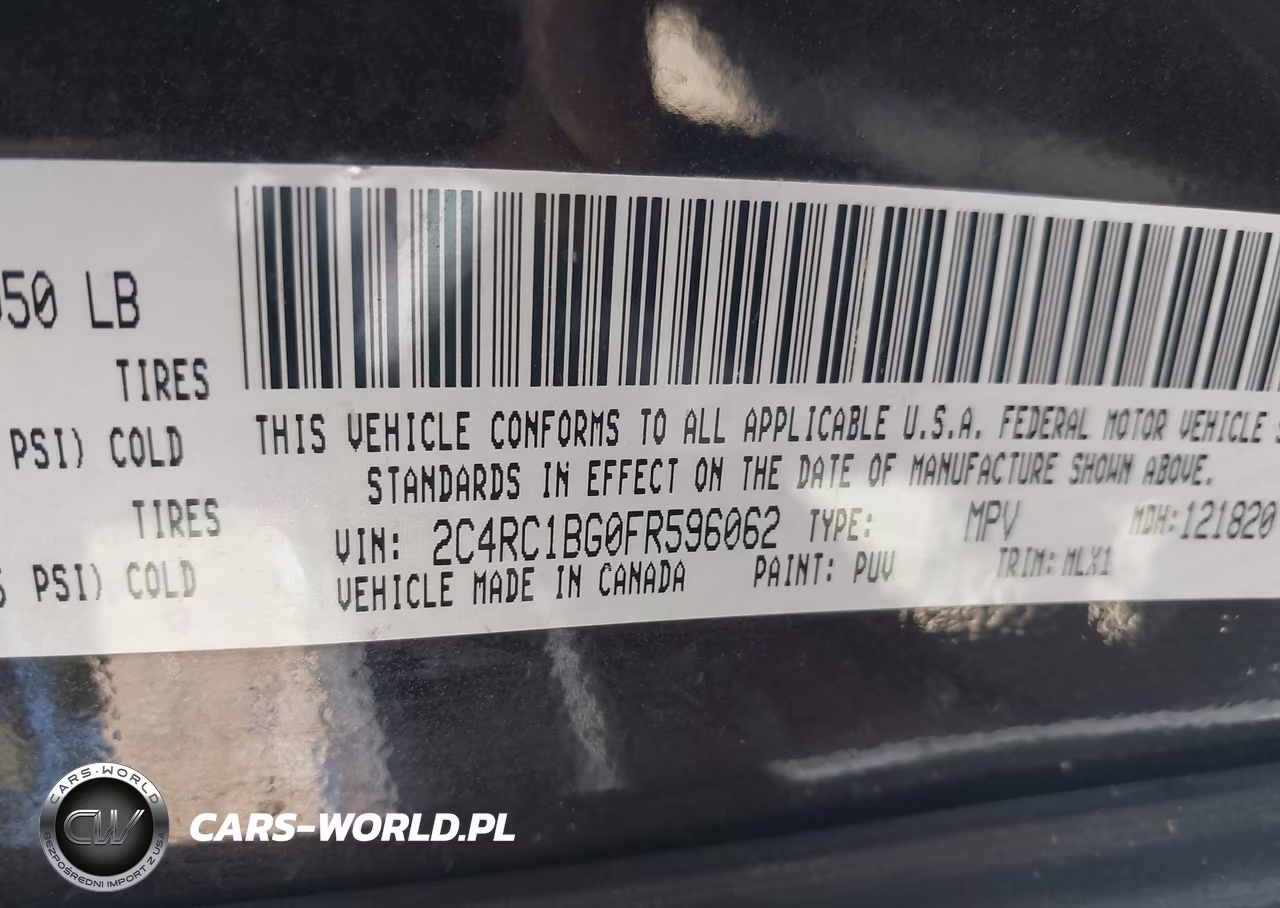 2015 Chrysler Town & Country Touring VIN:2C4RC1BG0FR596062 - 9