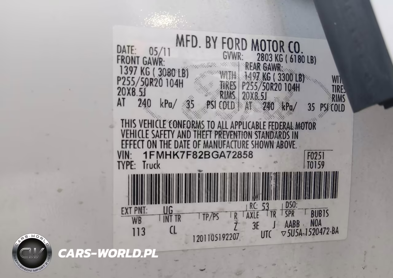 2011 Ford Explorer Limited VIN:1FMHK7F82BGA72858 - 9