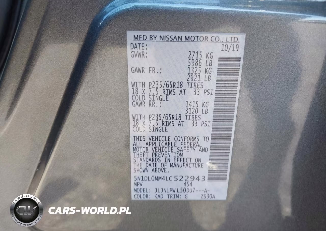 2020 Infiniti Qx60 Pure Awd VIN:5N1DL0MM4LC522943 - 9